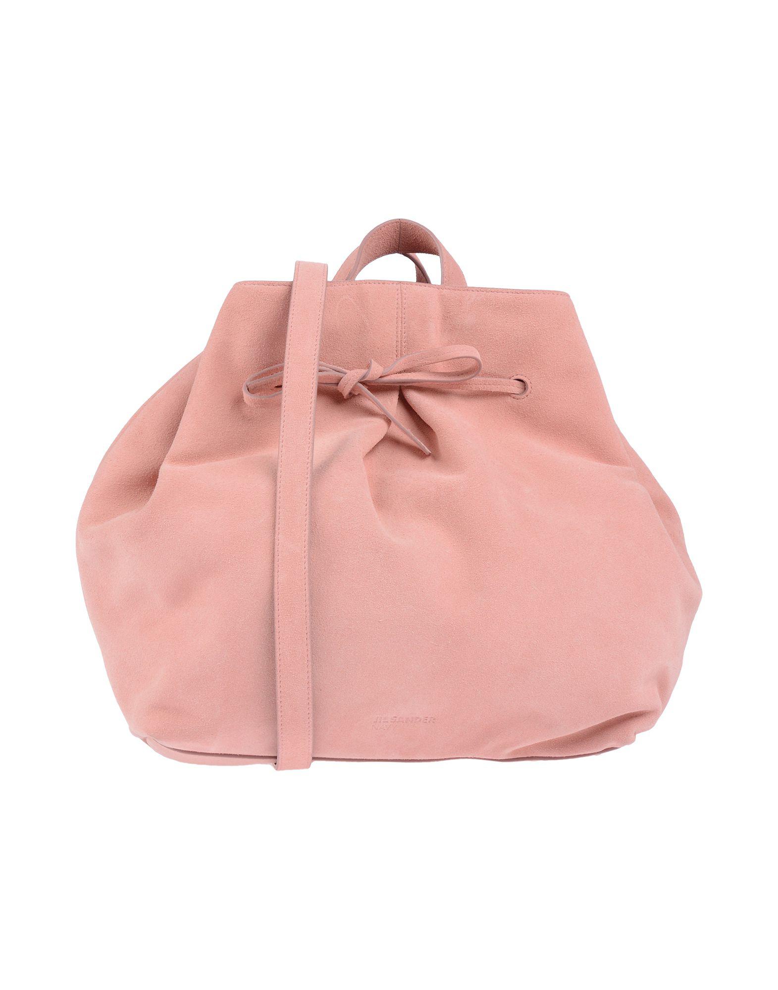 navy and pink handbag