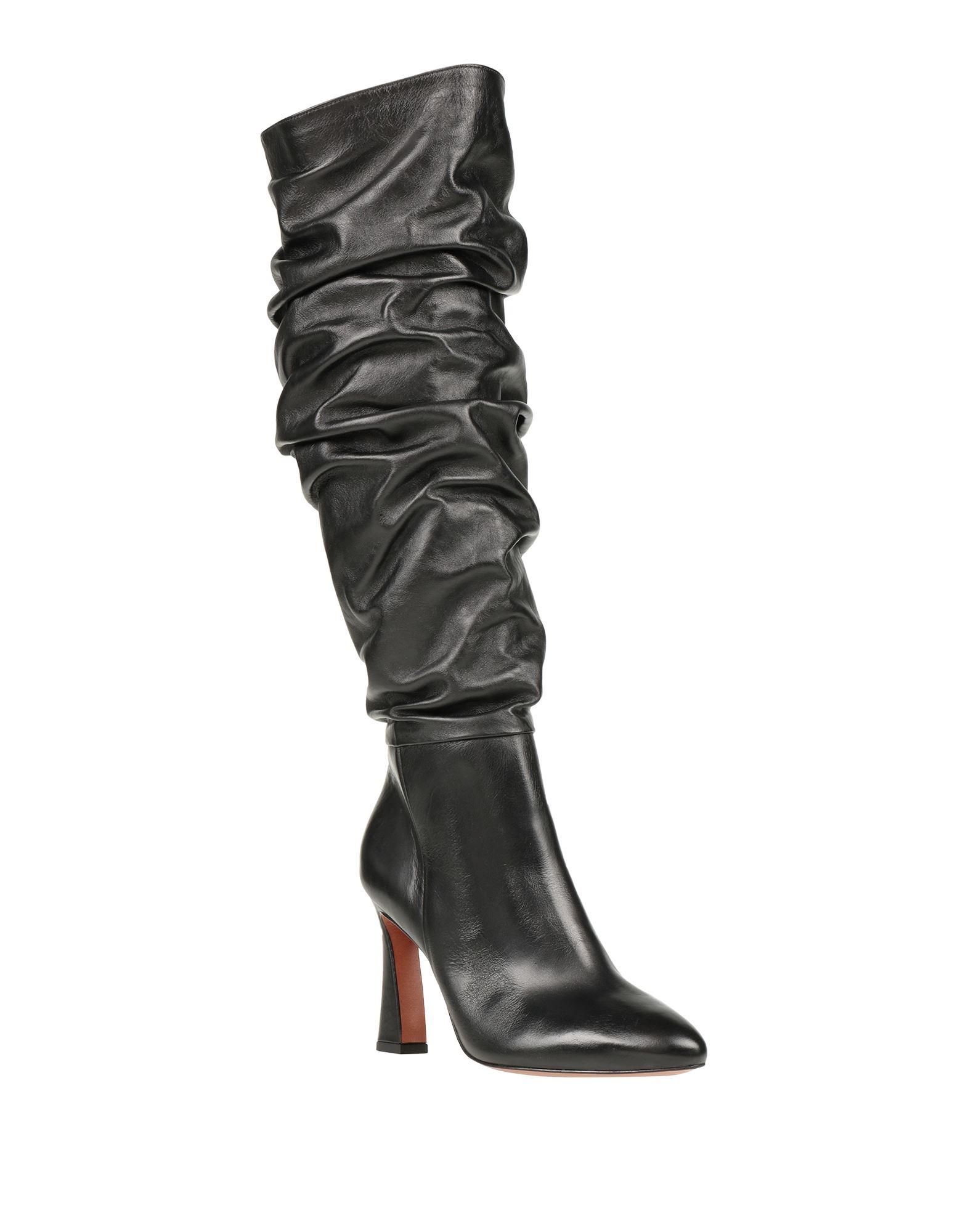 Vicenza Leather Knee Boots in Black | Lyst