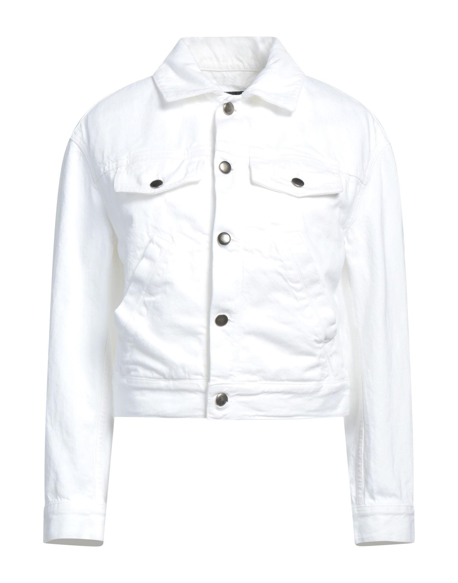 Ann Demeulemeester Denim Outerwear in White | Lyst