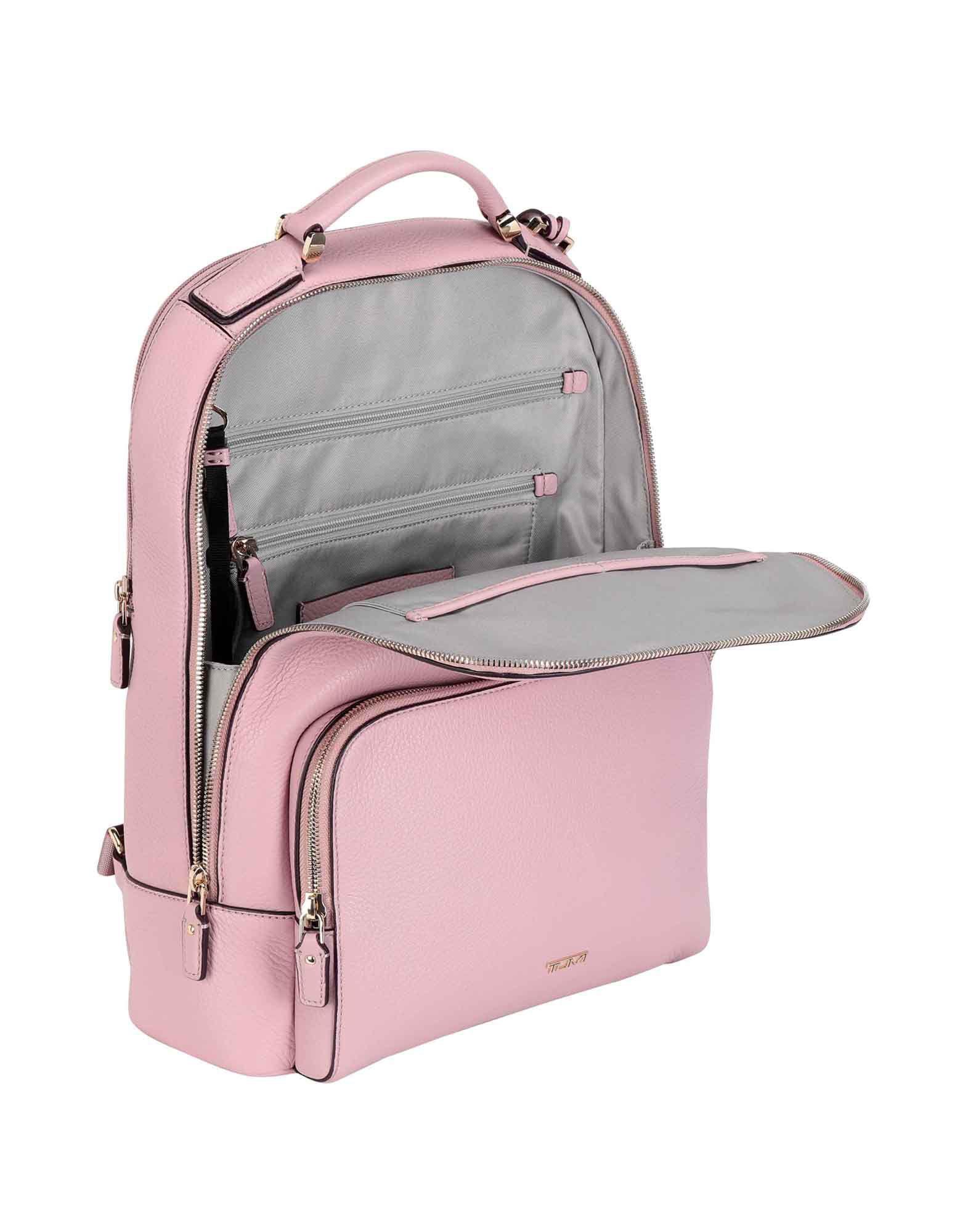 pink tumi backpack