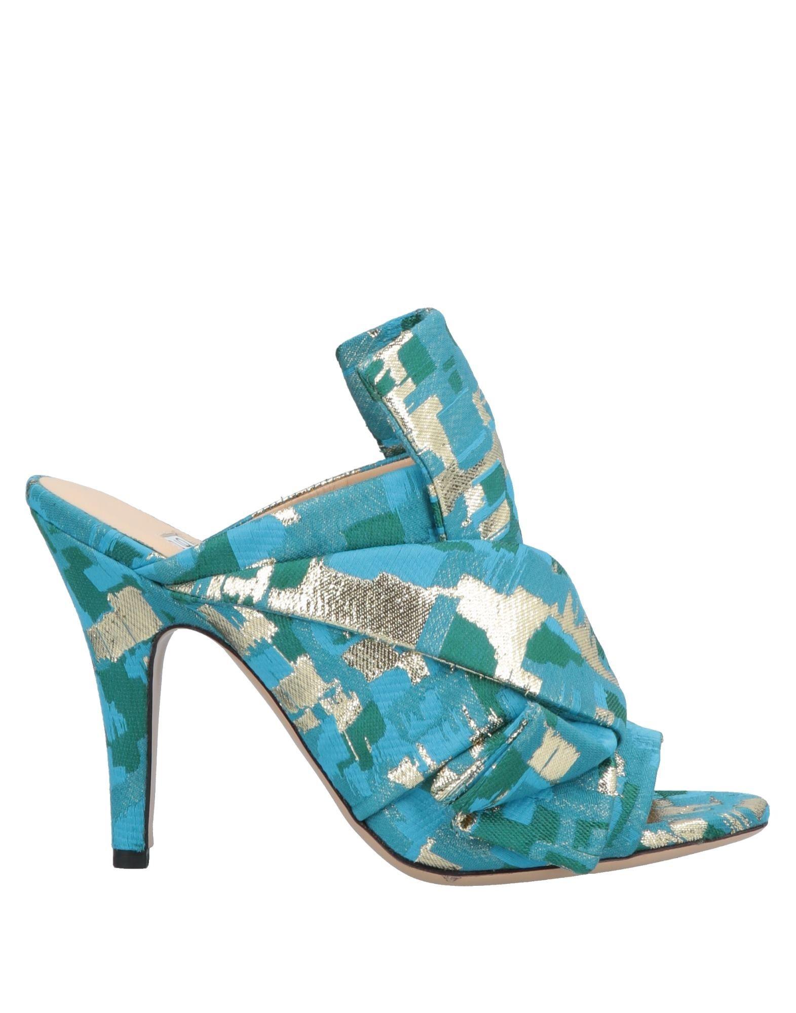 Gianluca Capannolo Cotton Sandals in Turquoise (Blue) Lyst