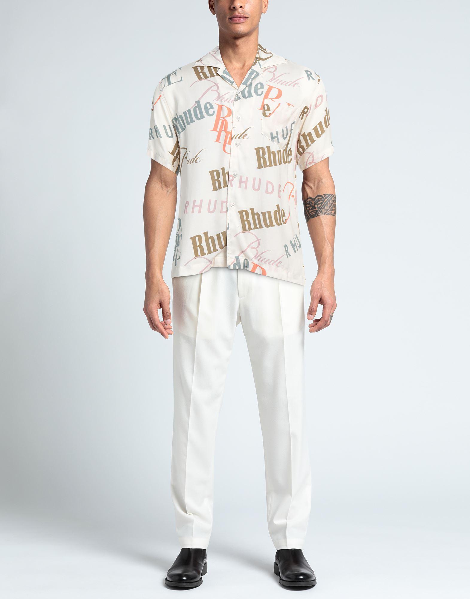 Rhude Shirt Viscose in White for Men | Lyst