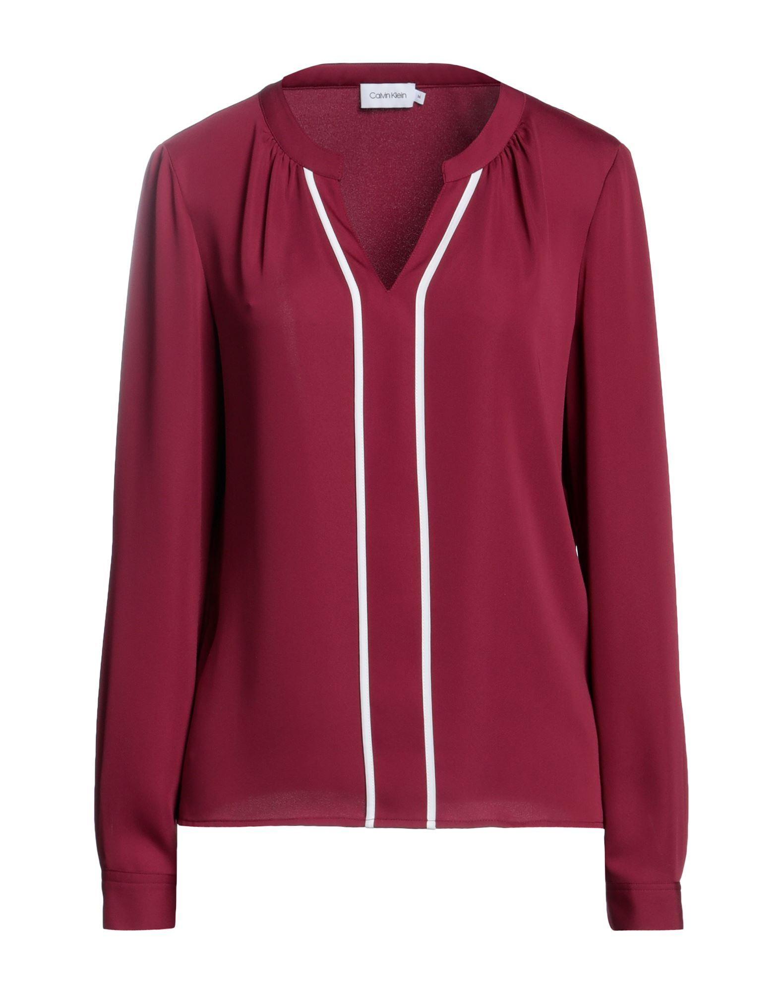 Calvin klein red blouse cheap