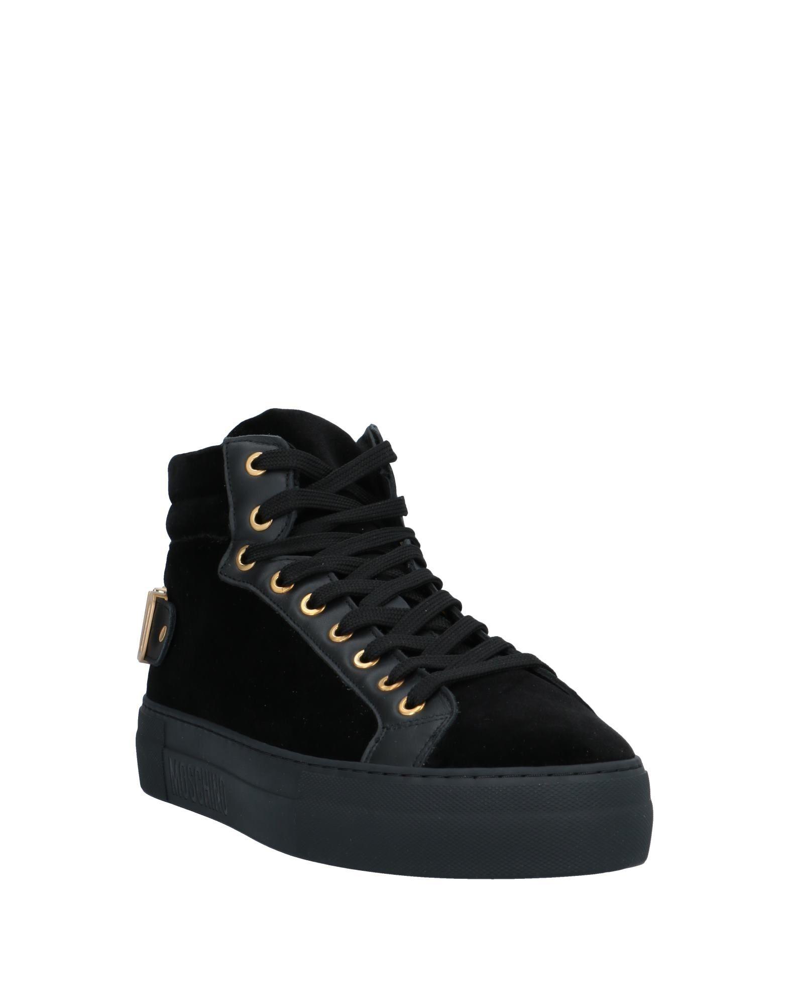 Moschino Velvet Hightops & Sneakers in Black for Men Lyst
