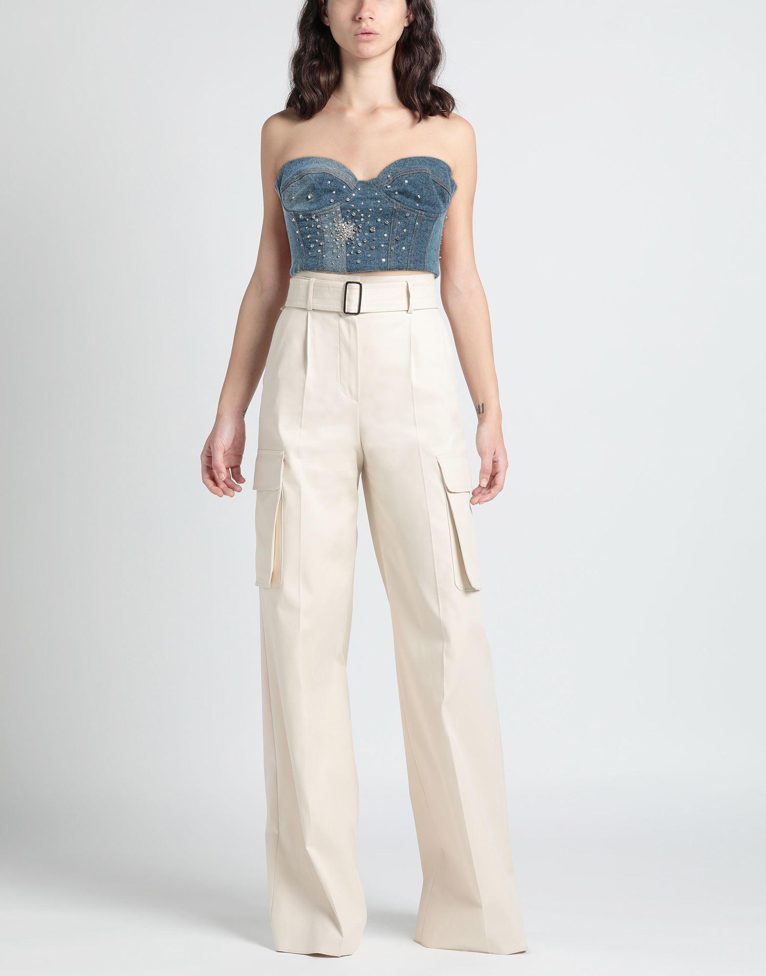 DES_PHEMMES 売れ筋商品|||デス フェム Tシャツ トップス レディース Tank tops White DES_PHEMMES Sleeveless and tank tops for Women | Online Sale