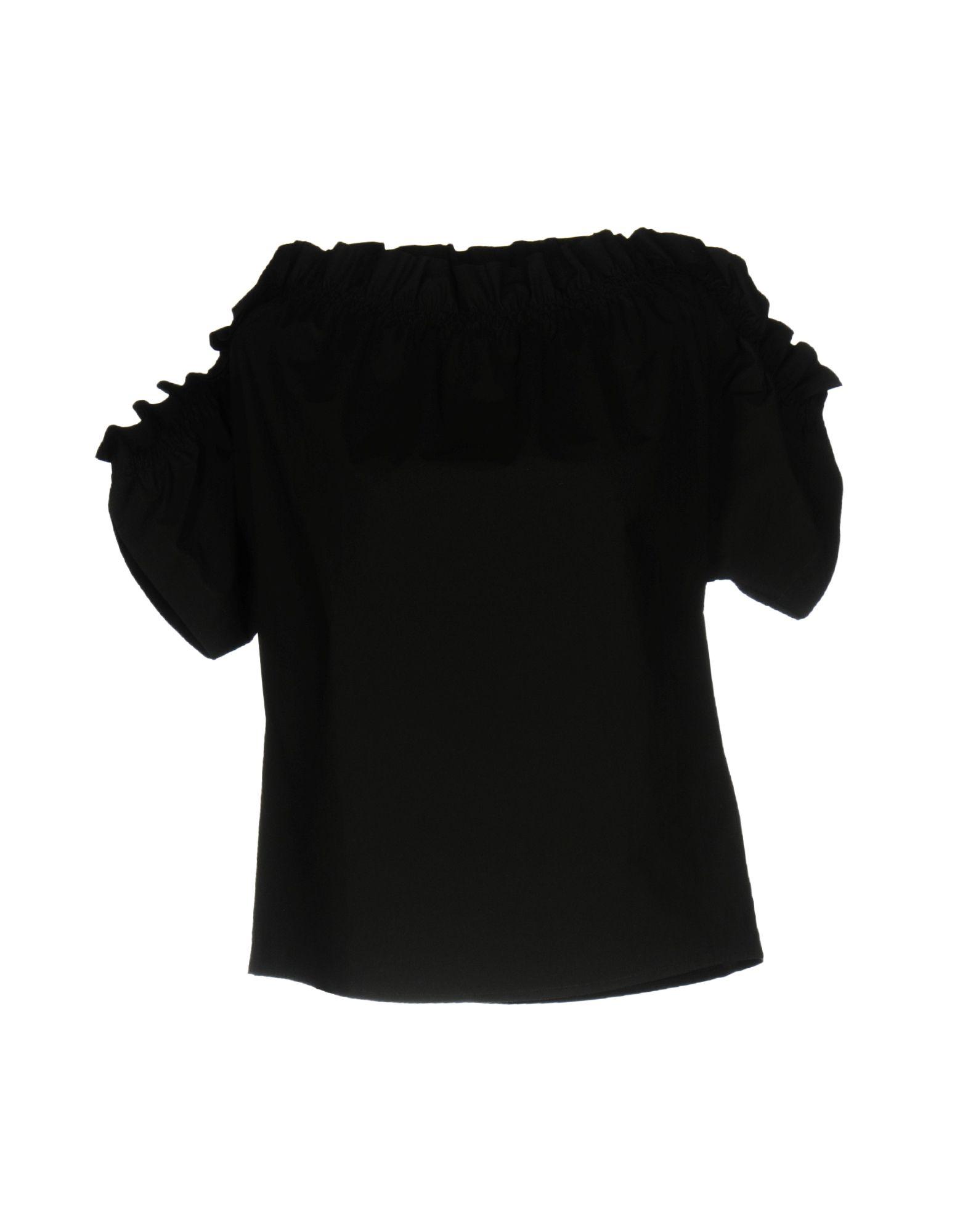 MSGM Cotton Blouse in Black - Lyst