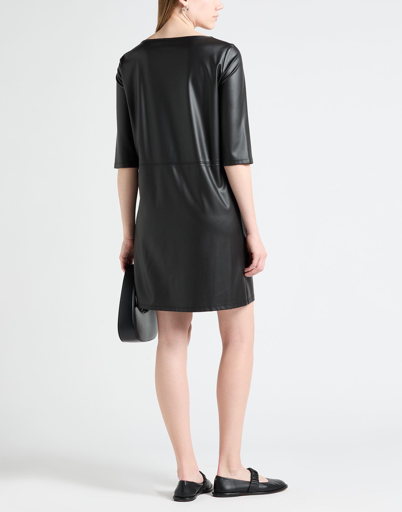 max mara leather dress Max Mara Sportmax - Dodo black leather shirt dress DODO