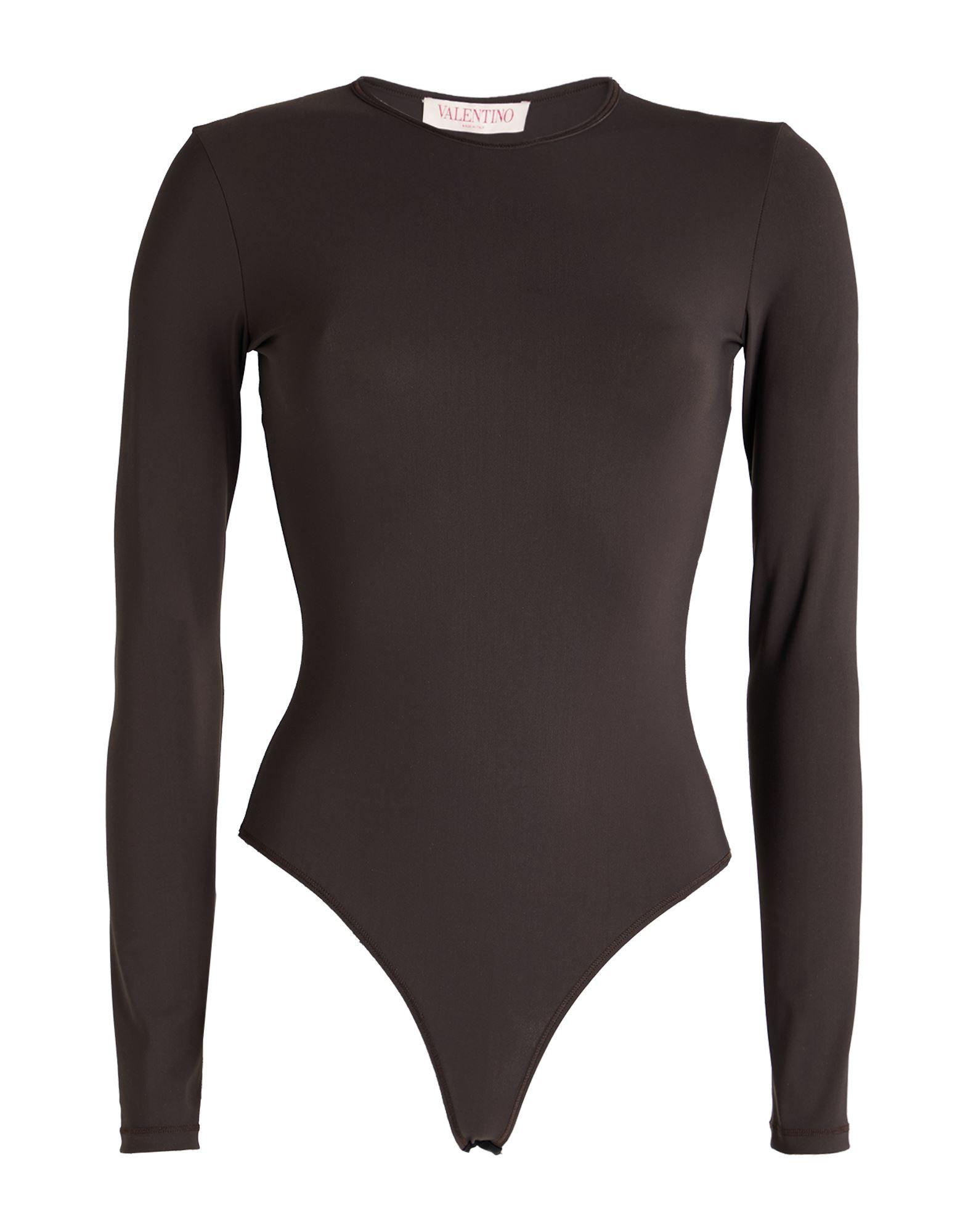 Tシャツ・カットソー VALENTINO GARAVANI Embroidered Stretch Nylon Blend Bodysuit Valentino Garavani Toile Iconographe Bodysuit - ShopStyle