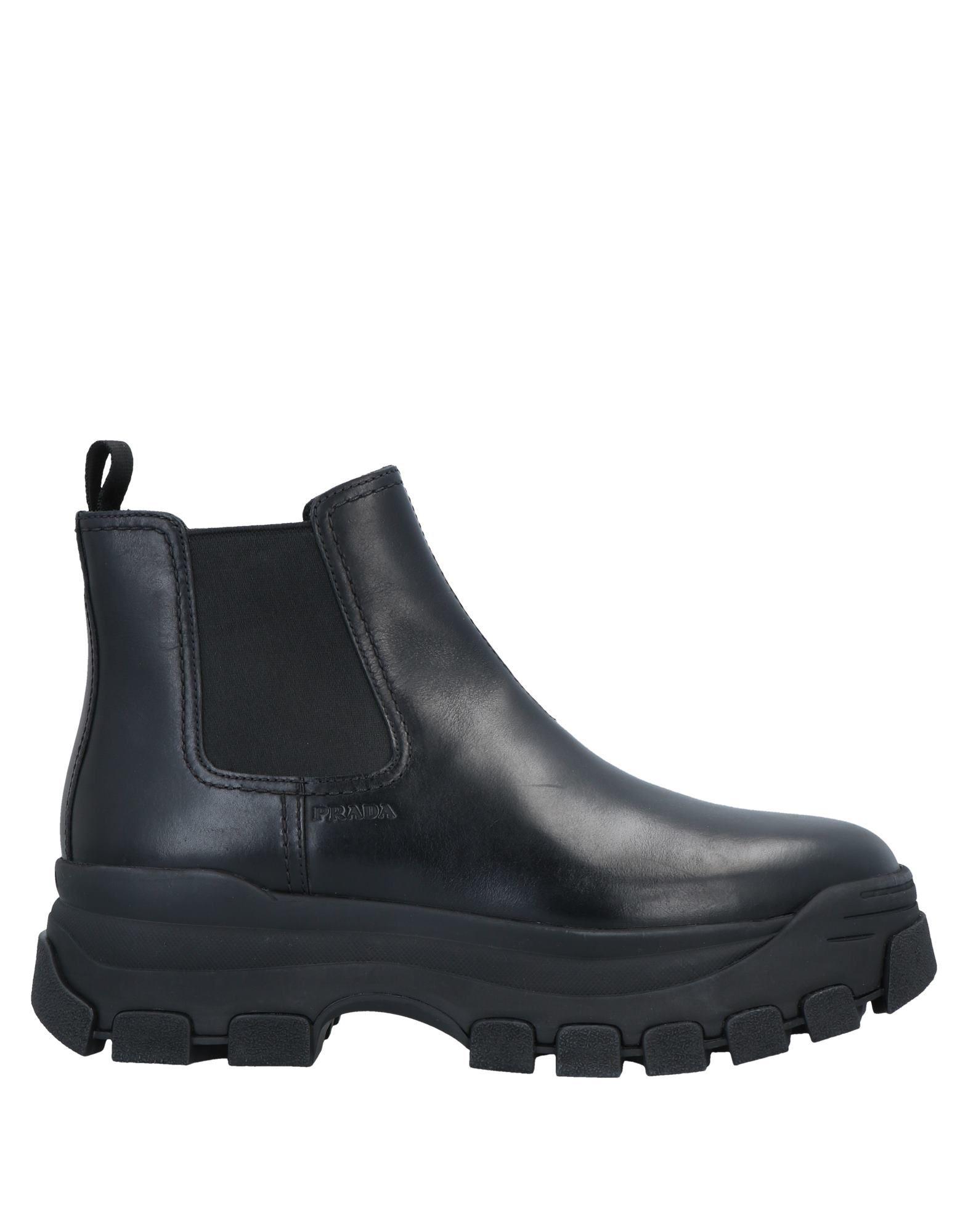 prada black ankle boots