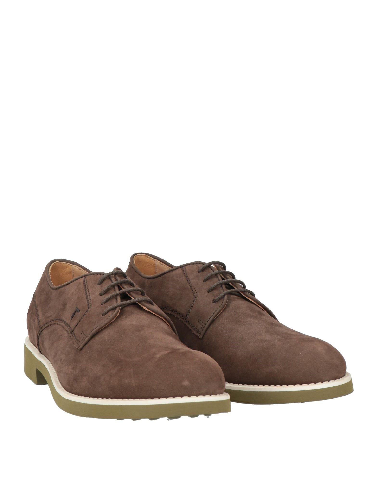 Mens Tod\'s Brown Suede Lace Up Plain Toe Dress Shoes Brouge Oxfords‎ Size 7.5 D Man BROWN Tod main image 3