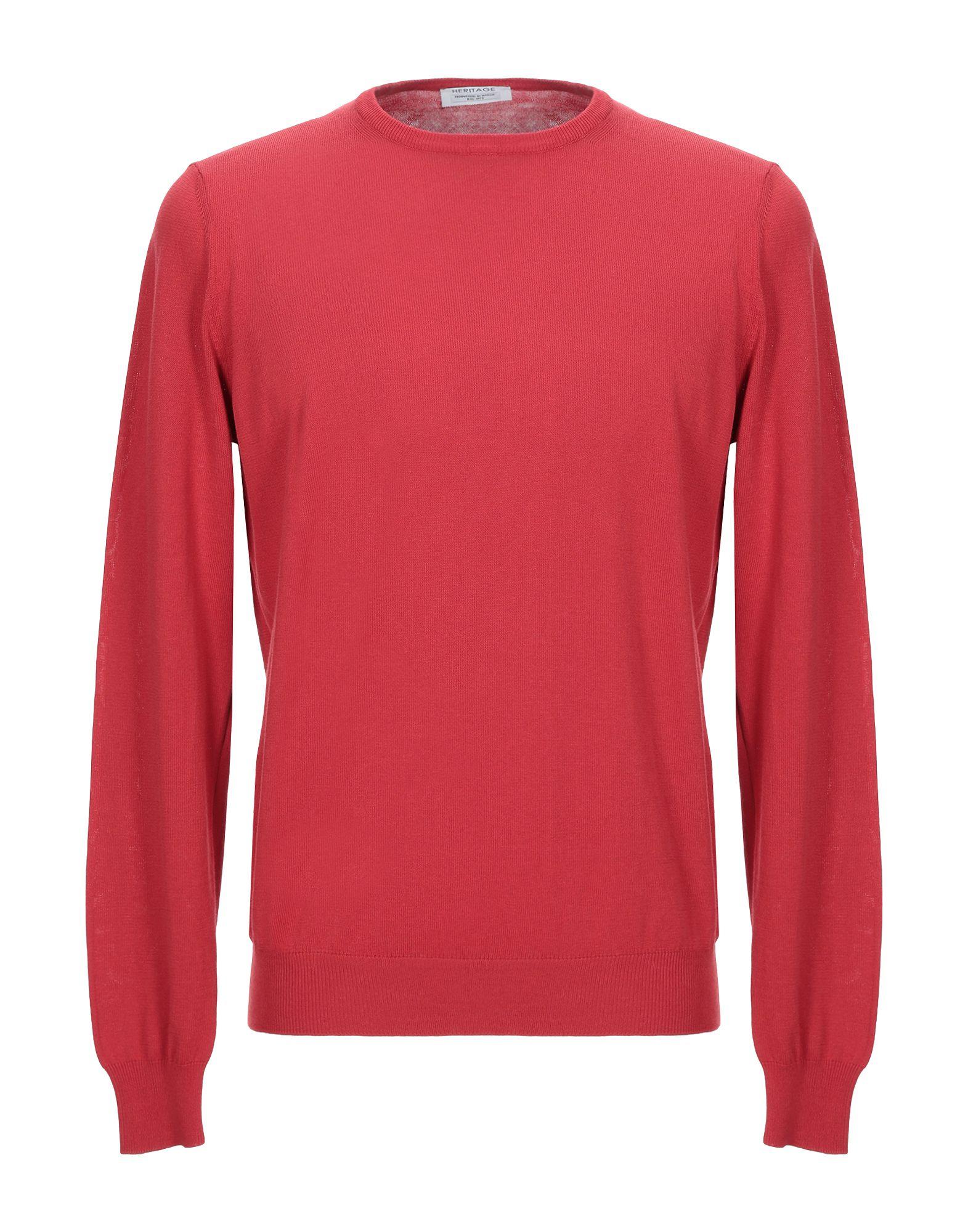 Heritage Cotton Jumper in Red for Men - Lyst