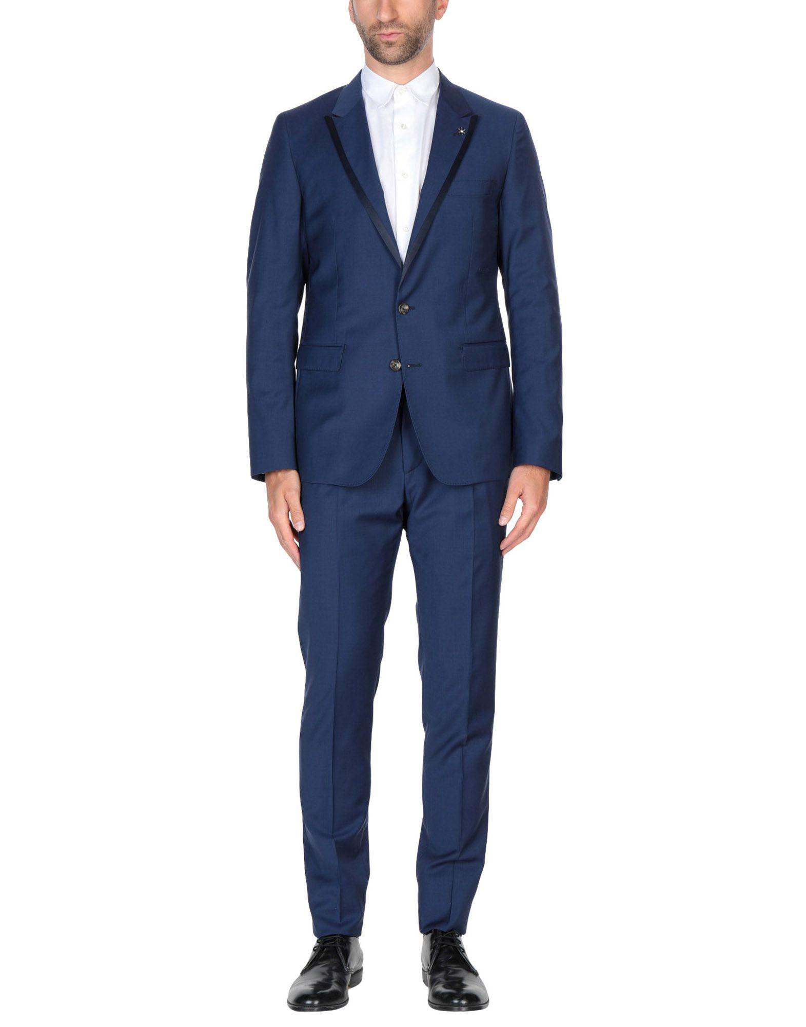 Emanuel Ungaro Classic Fit Charcoal Gray Windowpane Three Button Wool Suit