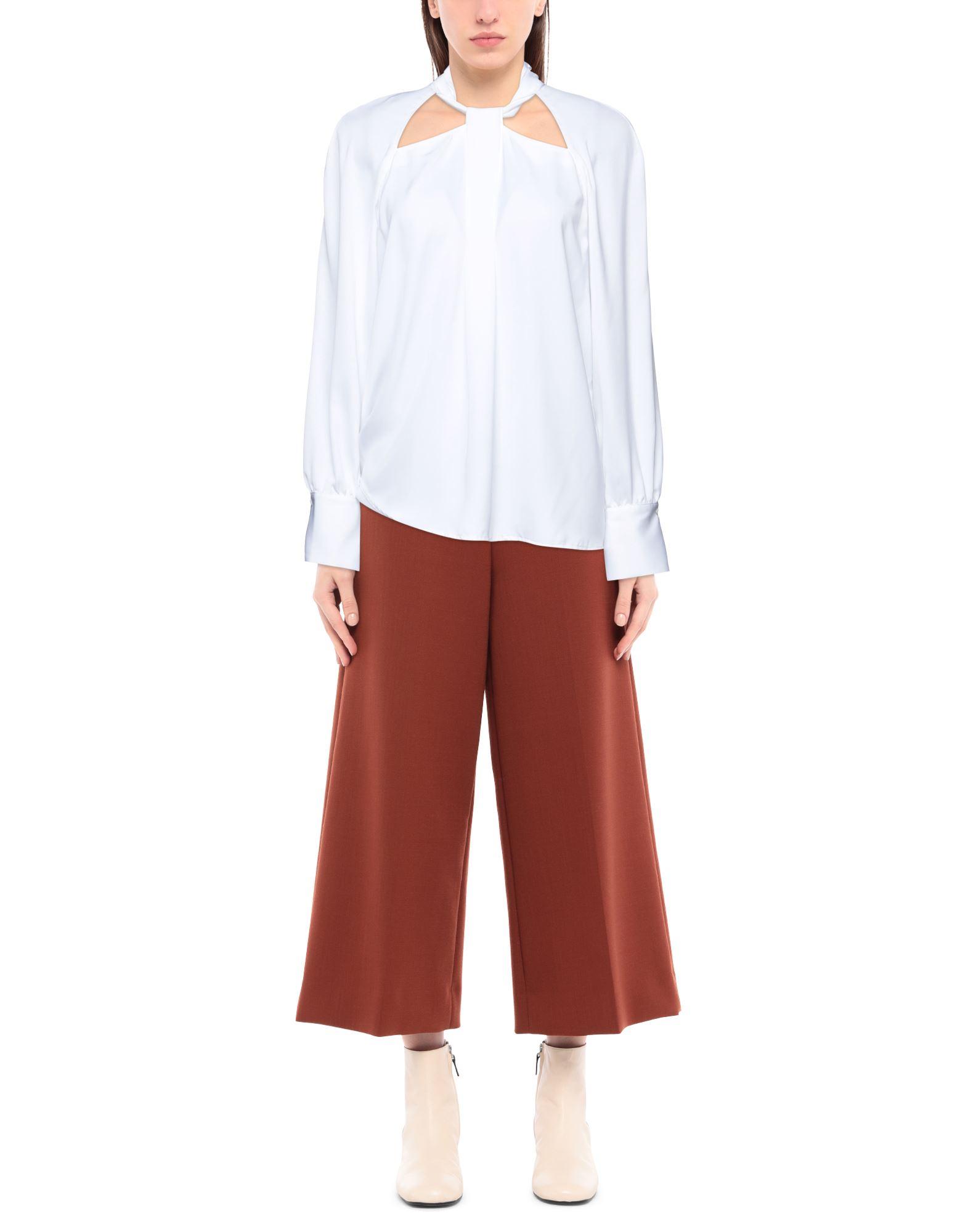 Guess Satin Blouse in White | Lyst