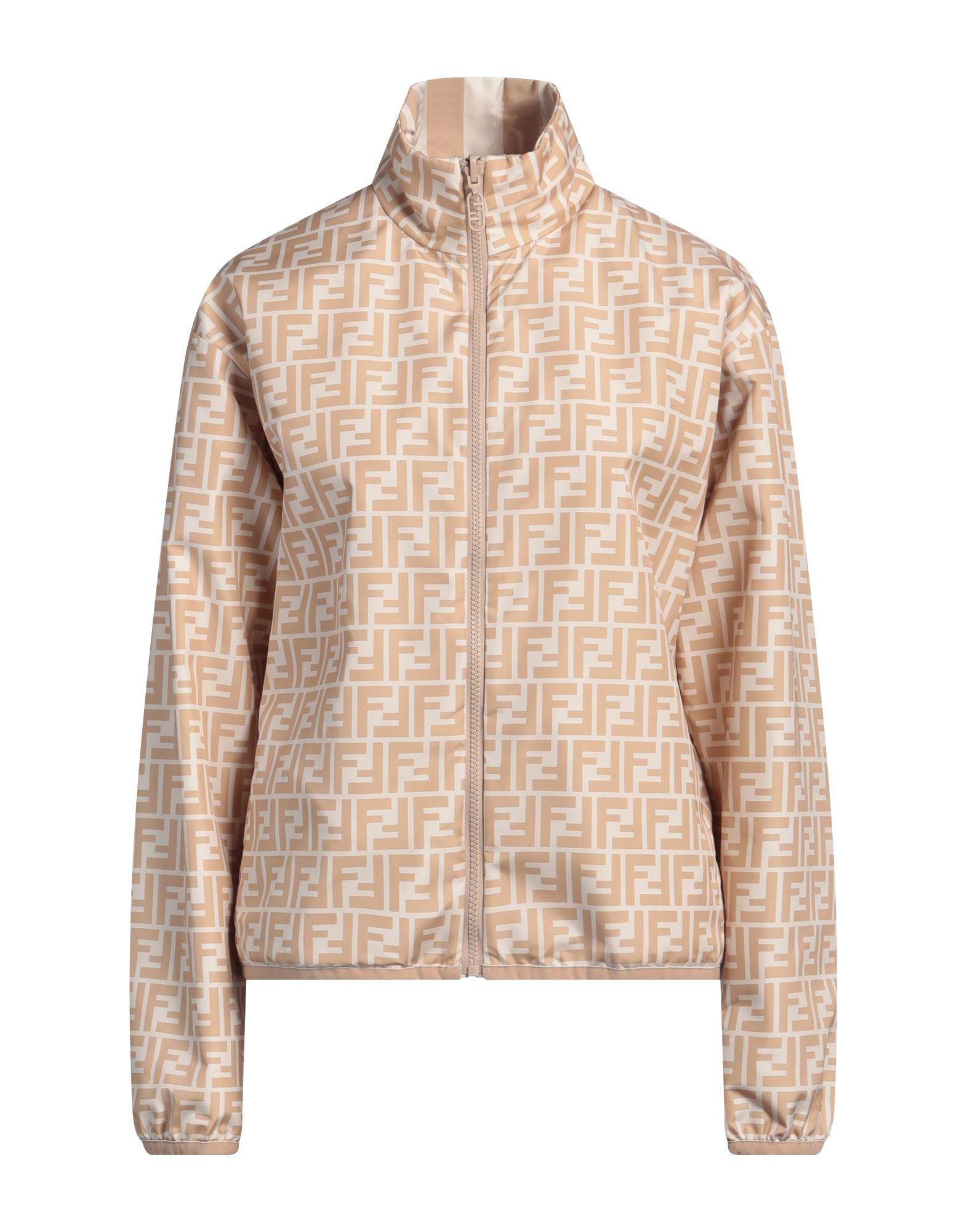 Fendi Jacket Polyester in Natural | Lyst