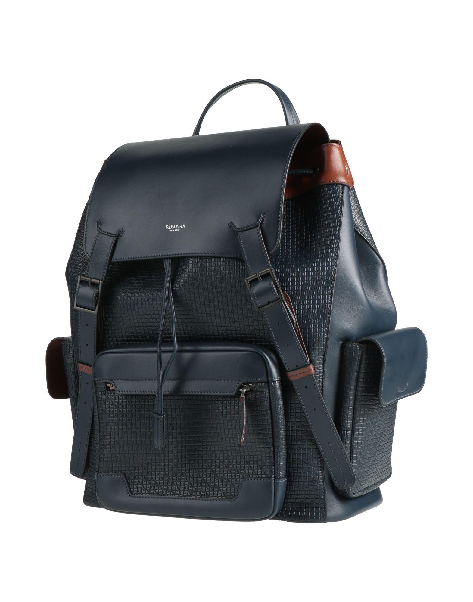 Serapian Backpack Leather in Black for Men | Lyst