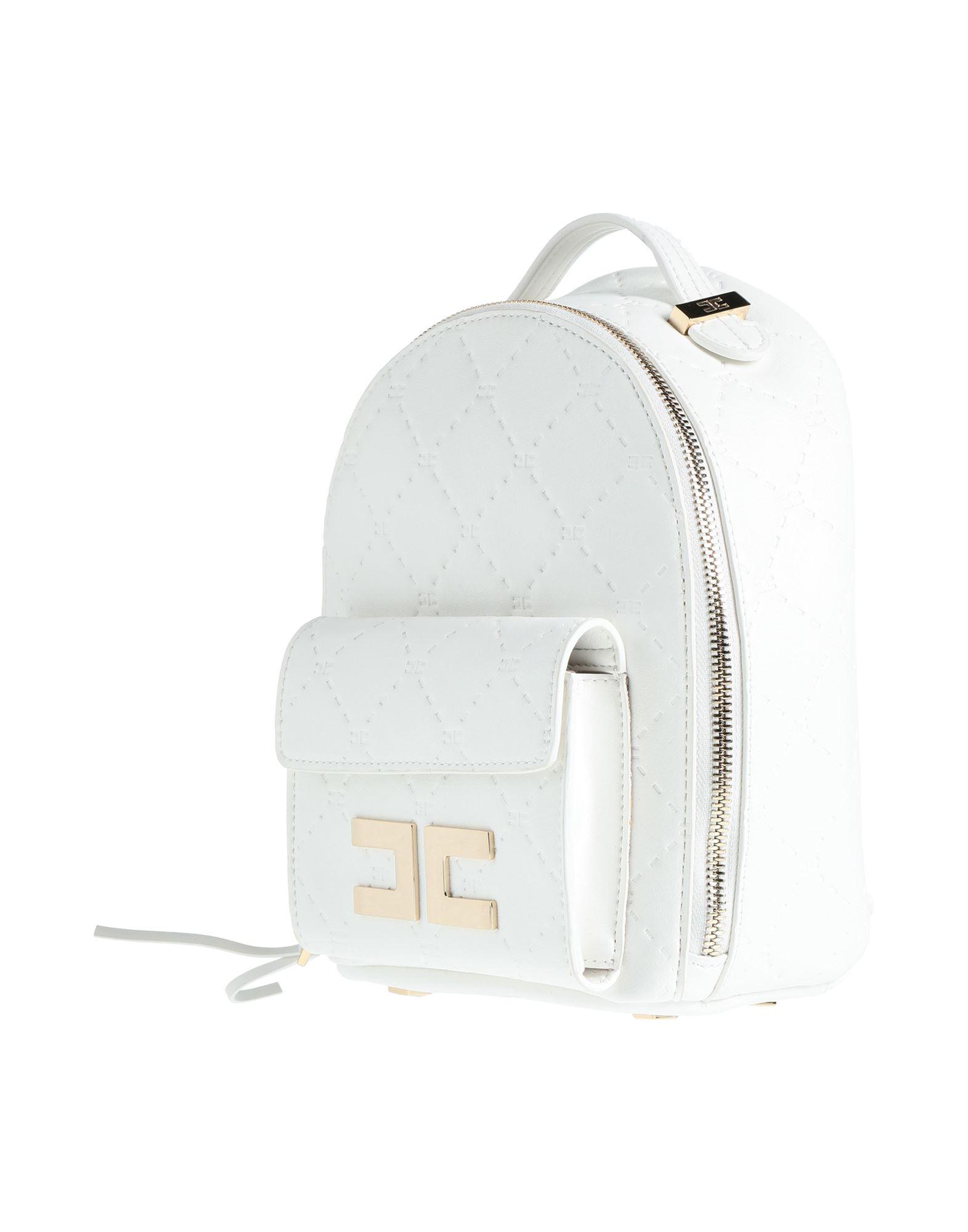 Elisabetta Franchi Backpack in White | Lyst