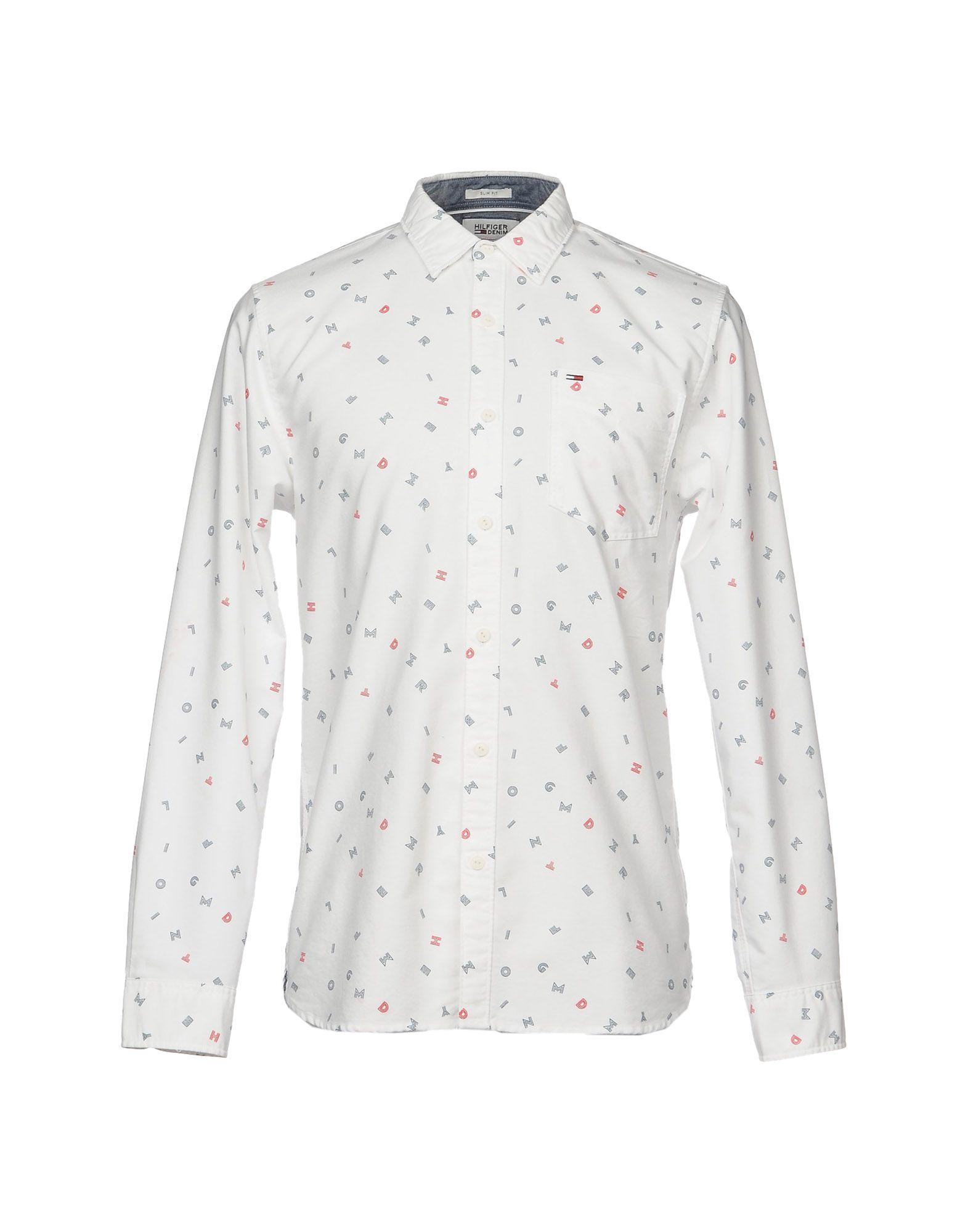 Tommy Hilfiger Cotton Shirt in White for Men - Lyst