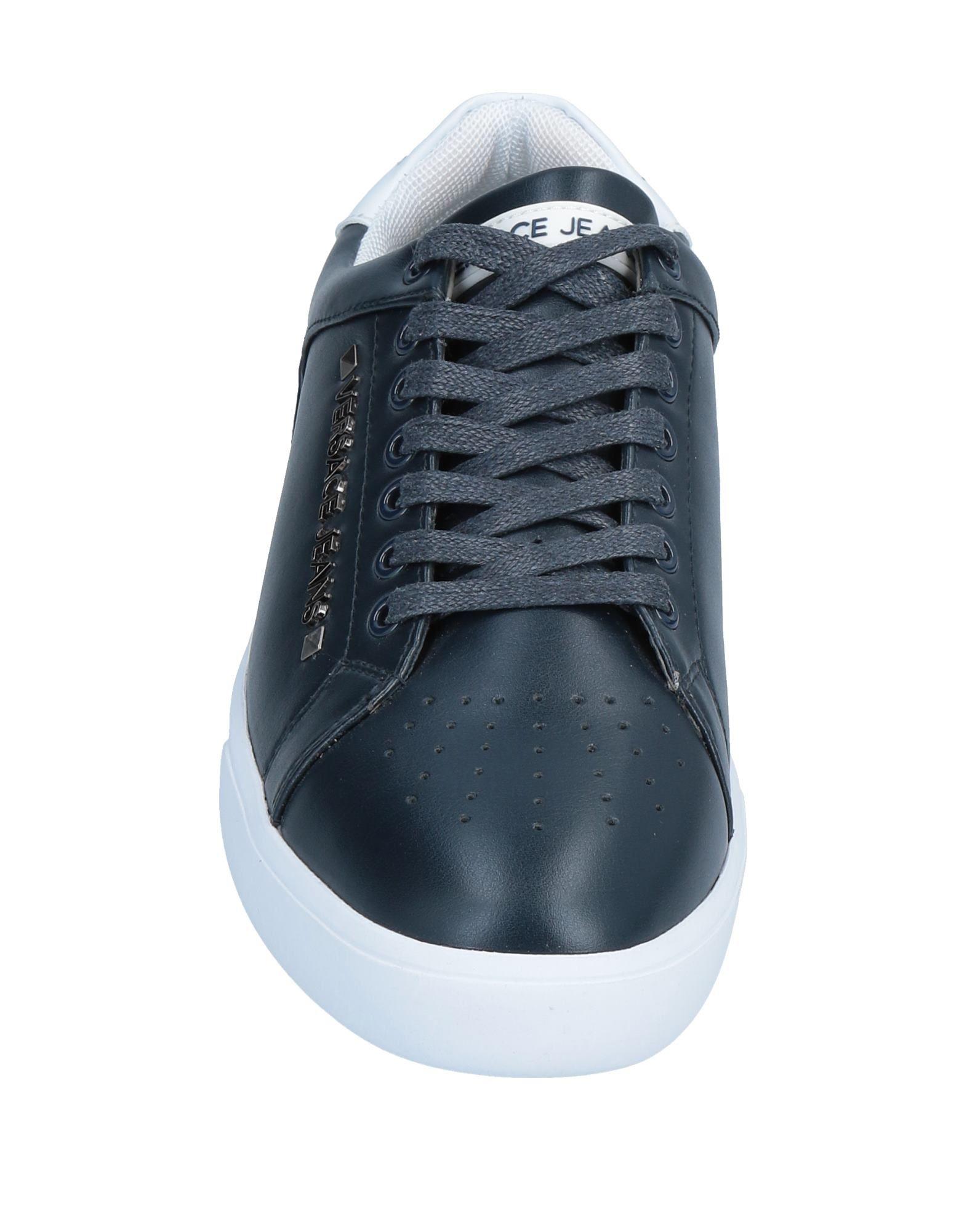 Versace Jeans Leather Low-tops & Sneakers in Dark Blue (Blue) for Men ...