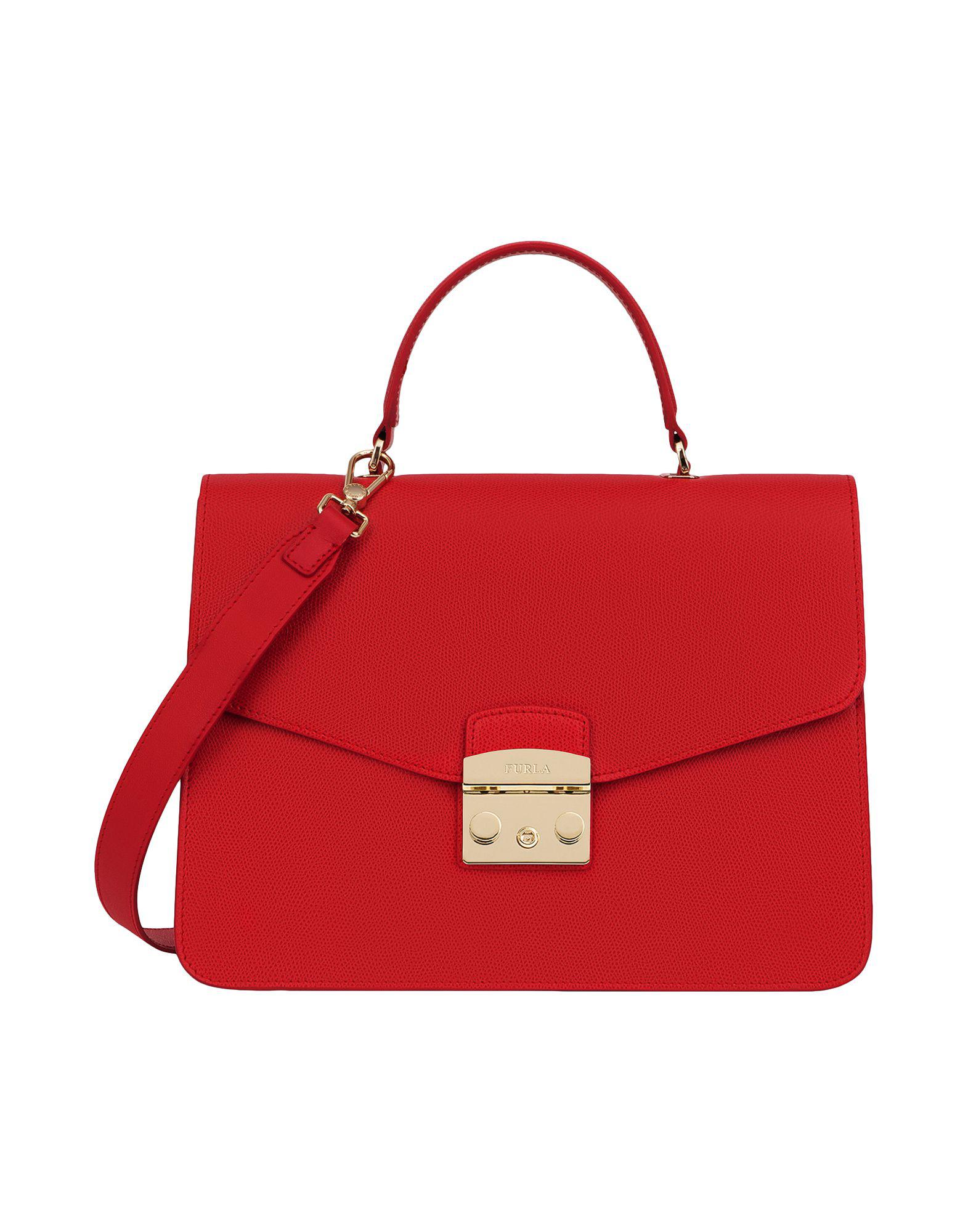 Furla Leather Handbag in Red Lyst
