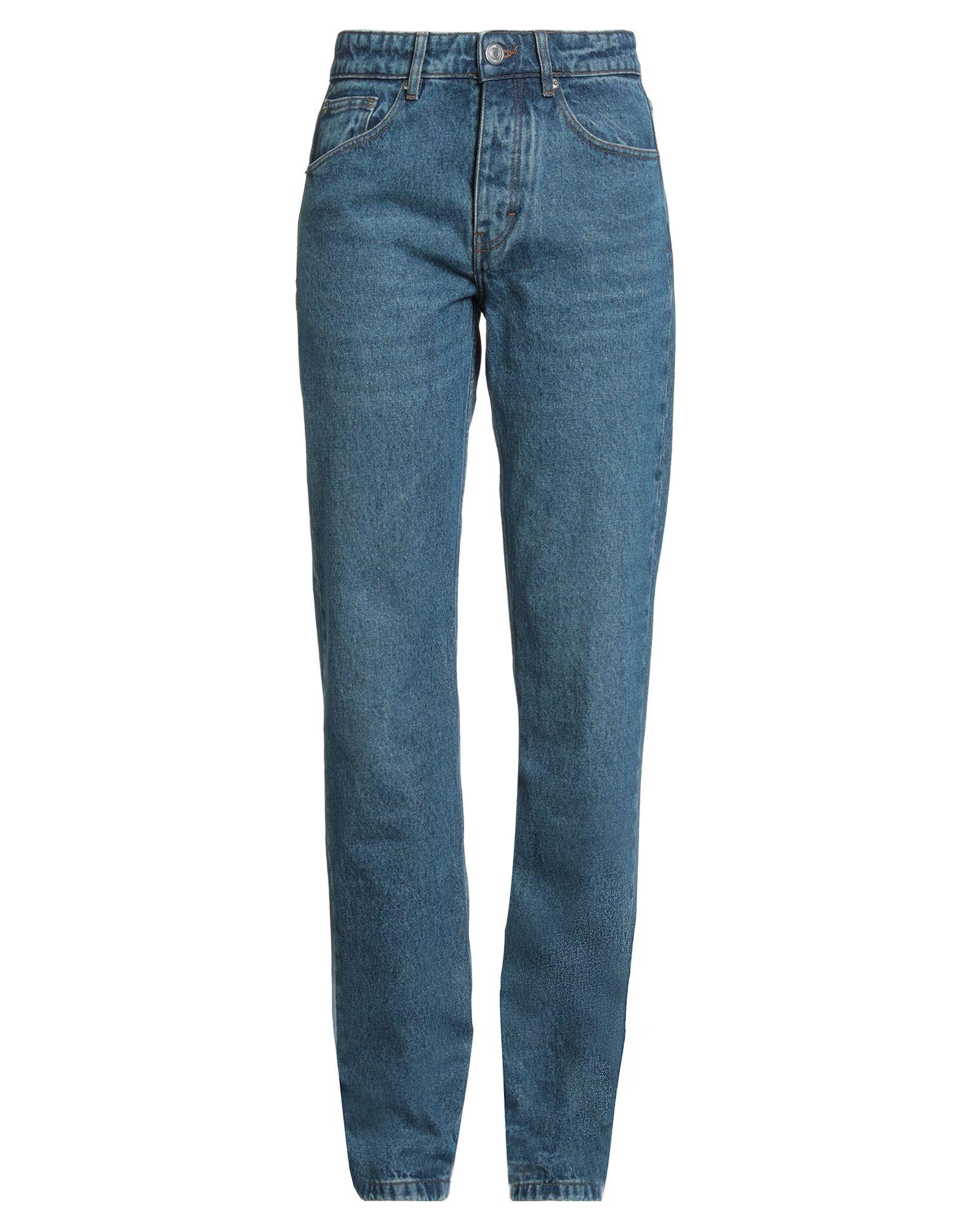 AMI Paris Womens ウォッシュドデニム ラージフィット ジーンズ ウィメンズ デザイナー パンツ | AMI PARIS