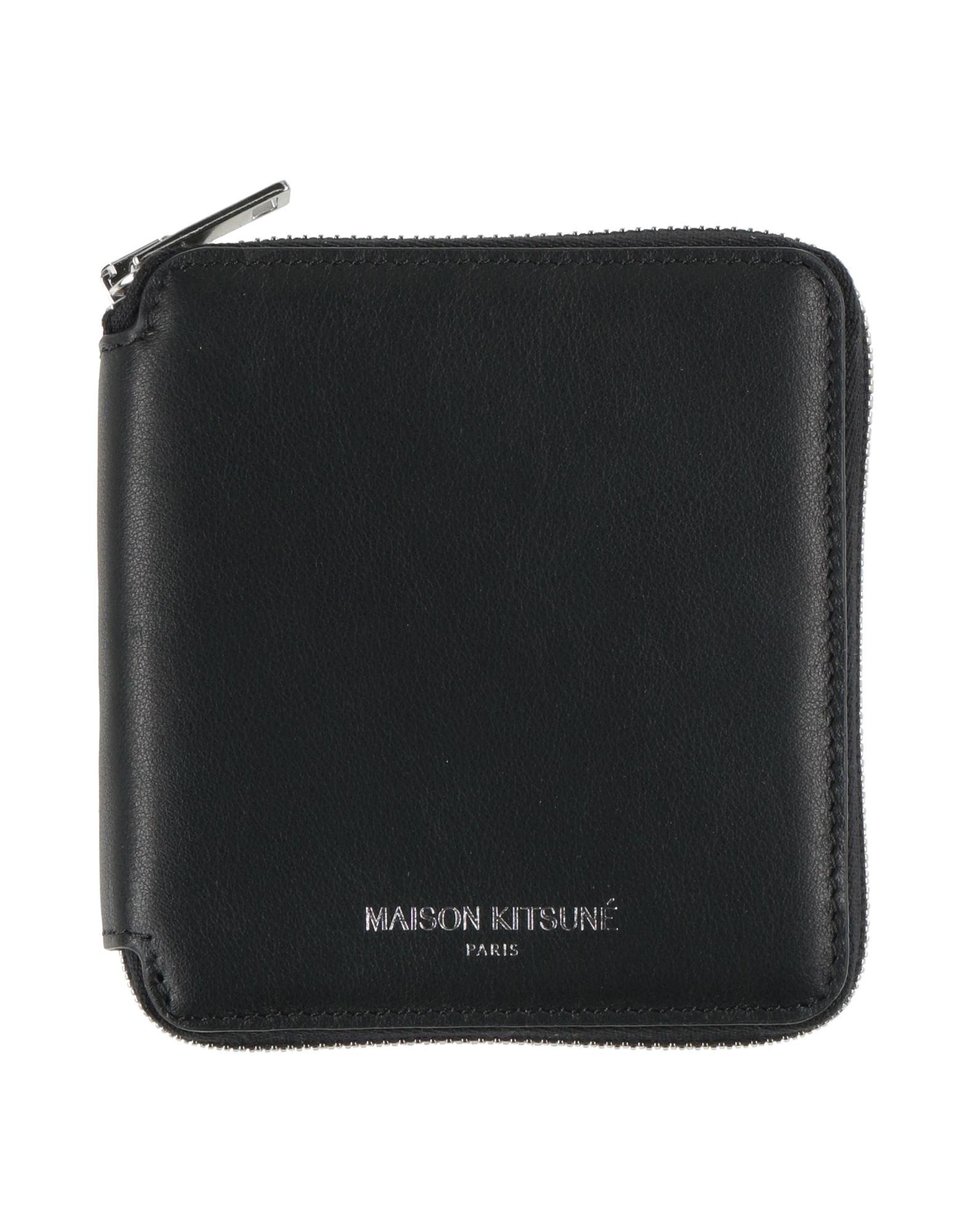 【MAISON KITSUNE】 ROUND FOX ZIPPED COIN PURSE eu05311lc0008-bk_4.jpg