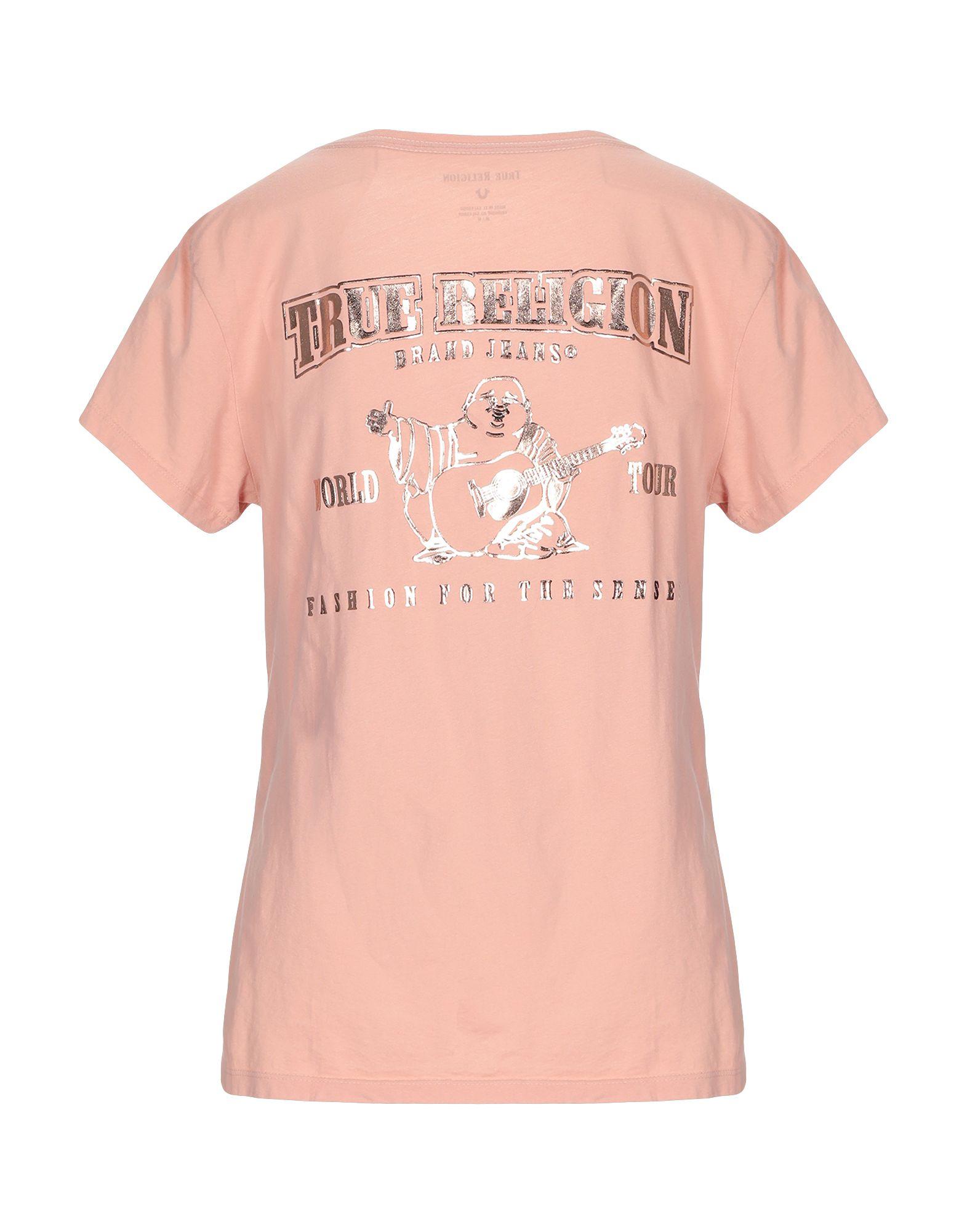 True Religion Cotton T-shirt in Pink - Lyst