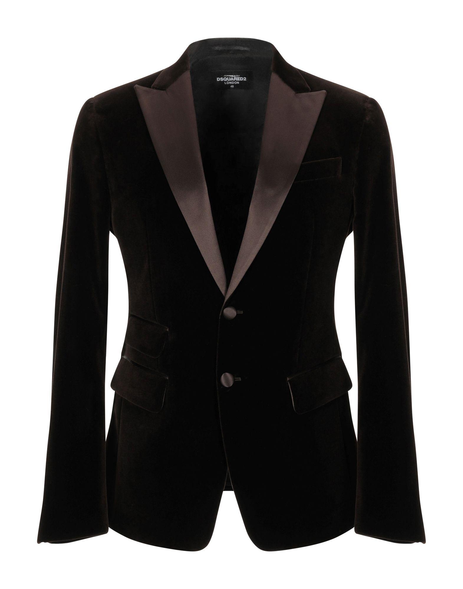 DSquared² Velvet Suit Jacket in Dark Brown (Brown) for Men - Lyst