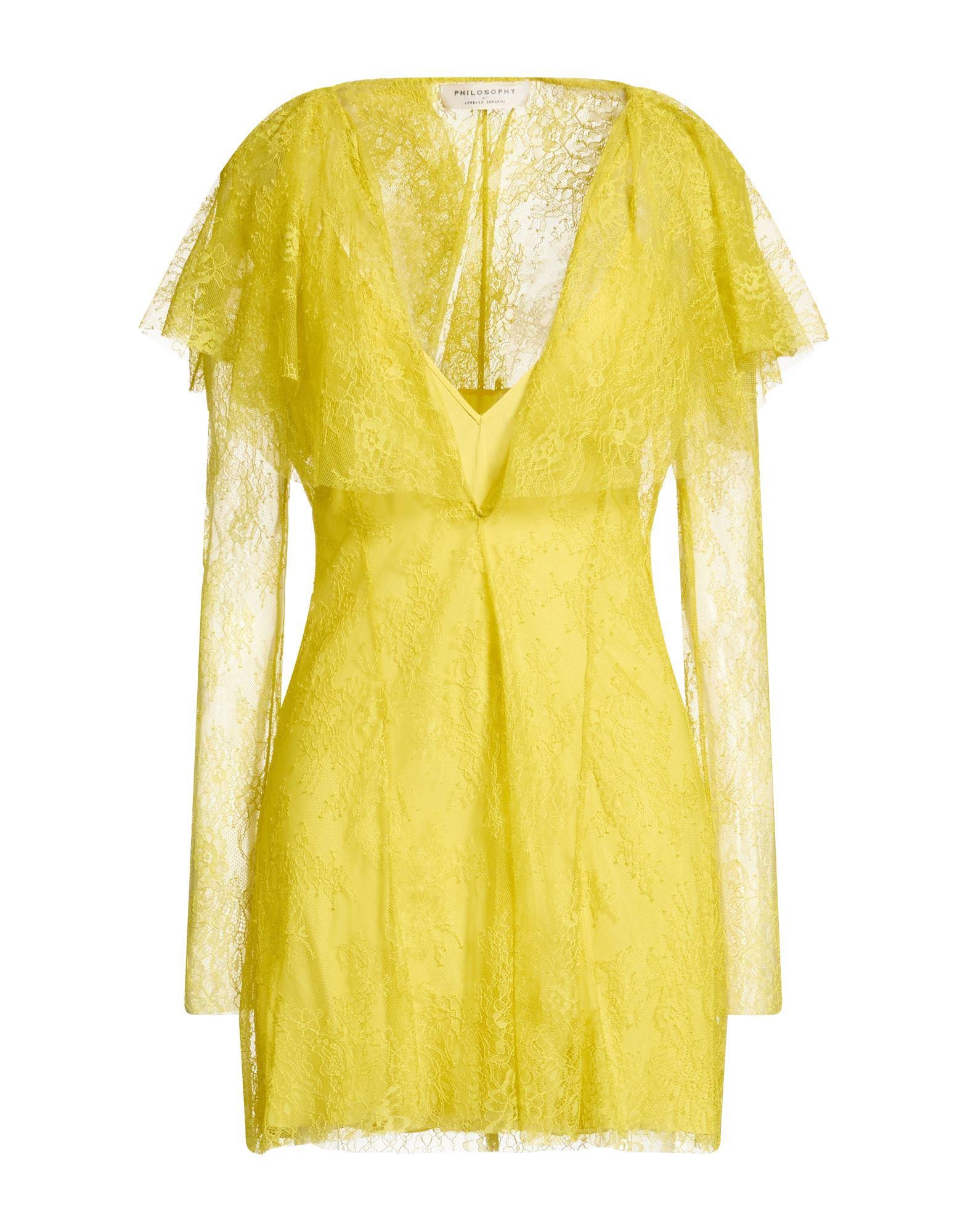 philosophy di lorenzo serafini yellow floral mini dress Yellow Floral Mini Dress by Philosophy di Lorenzo Serafini