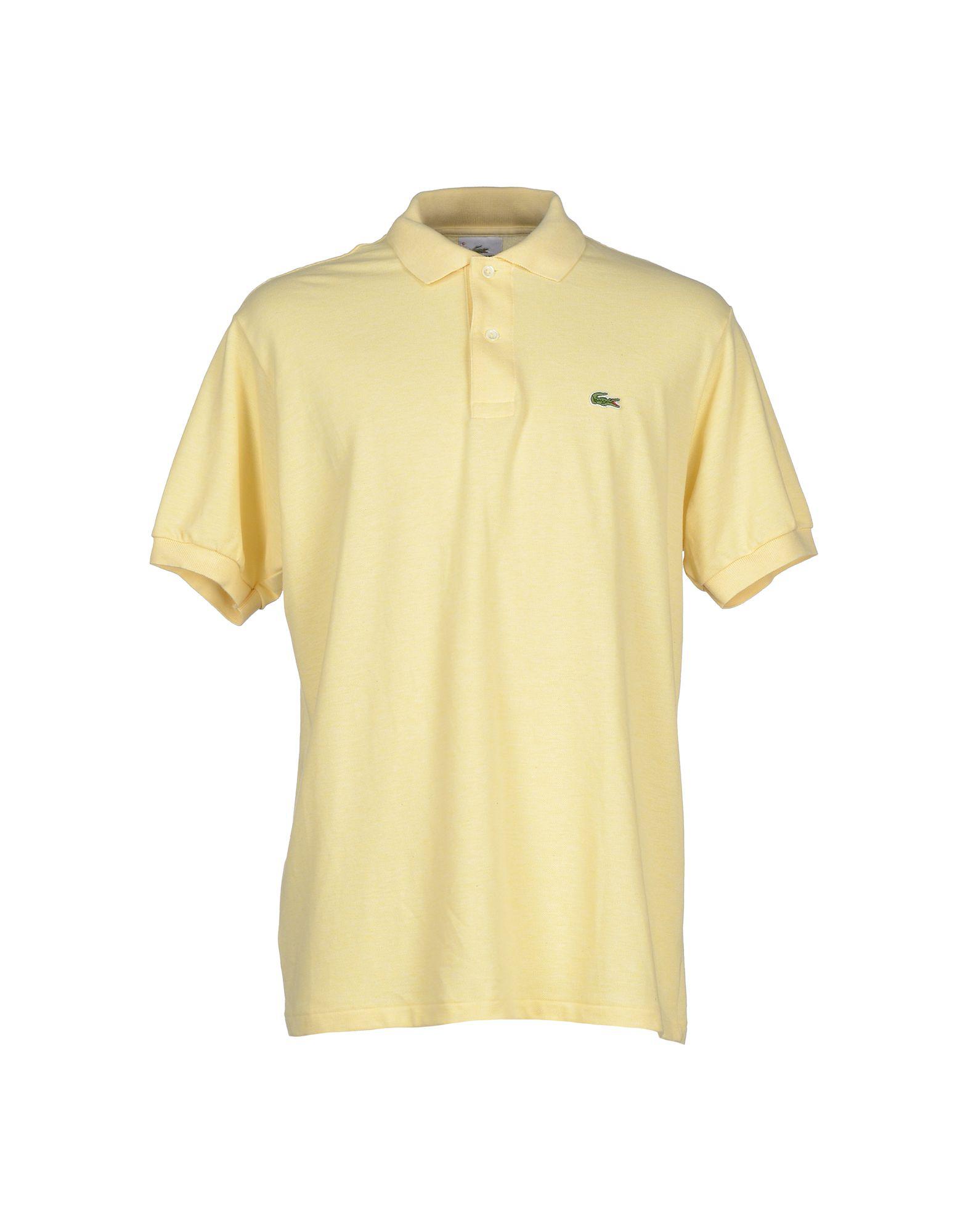 yellow lacoste polo shirt