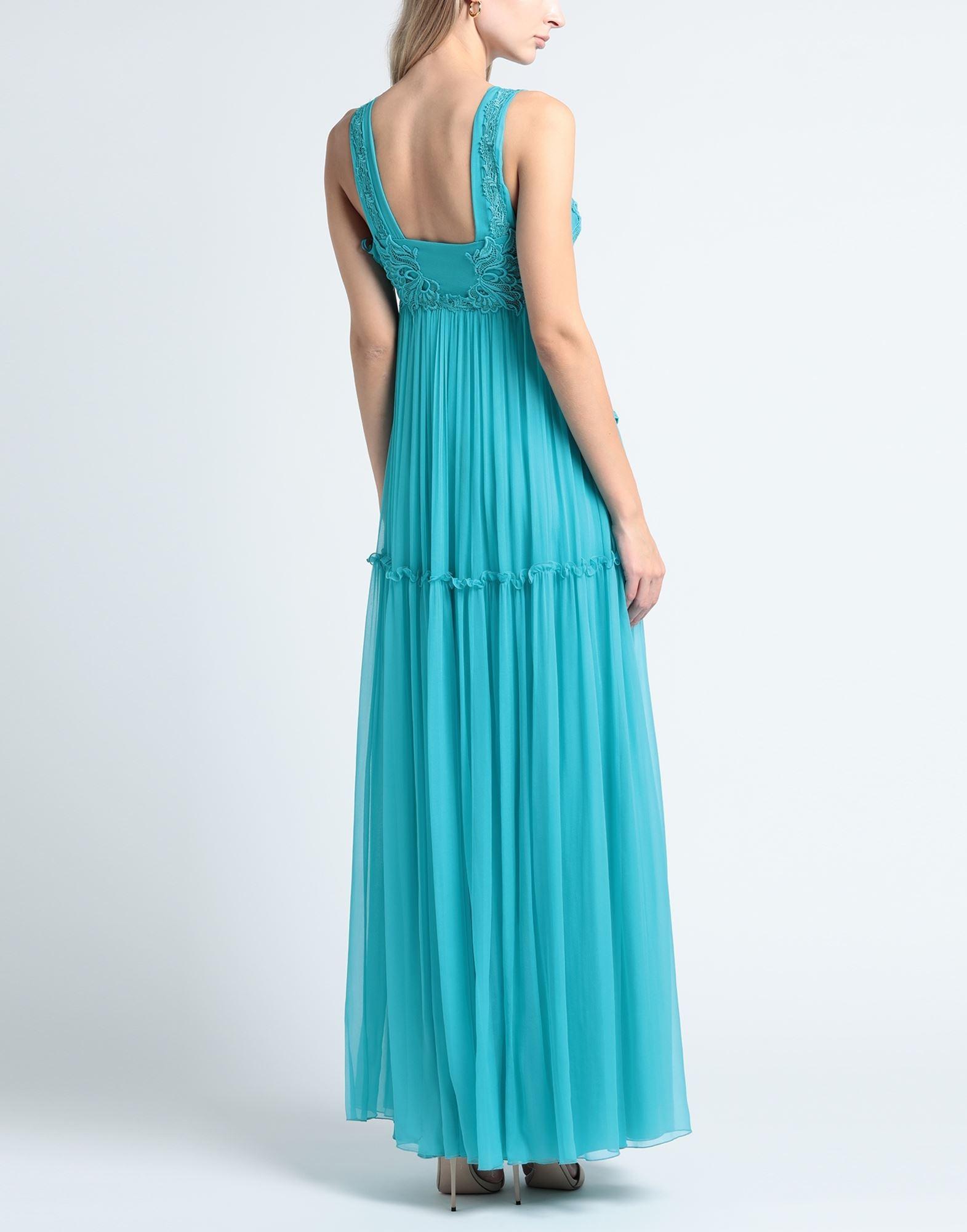 Alberta Ferretti Long Dress in Blue | Lyst