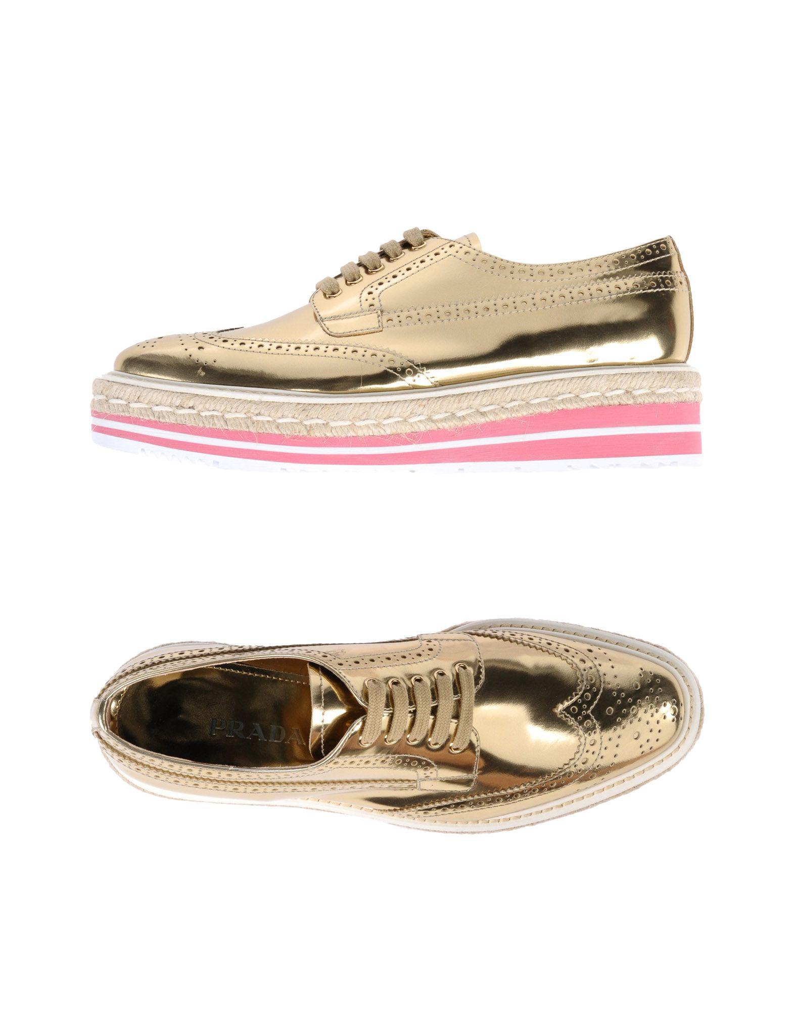 prada sneakers gold