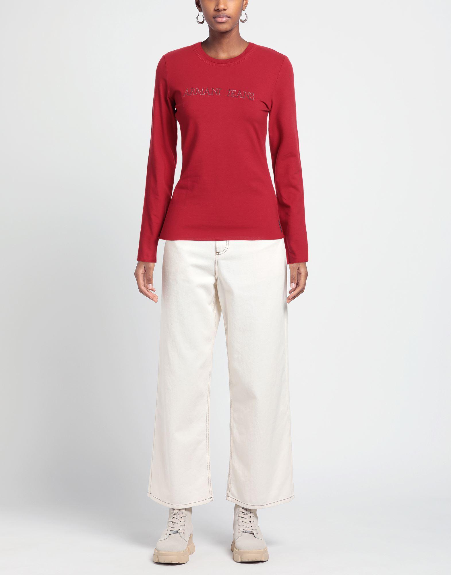 Armani Jeans T-shirt in Red | Lyst