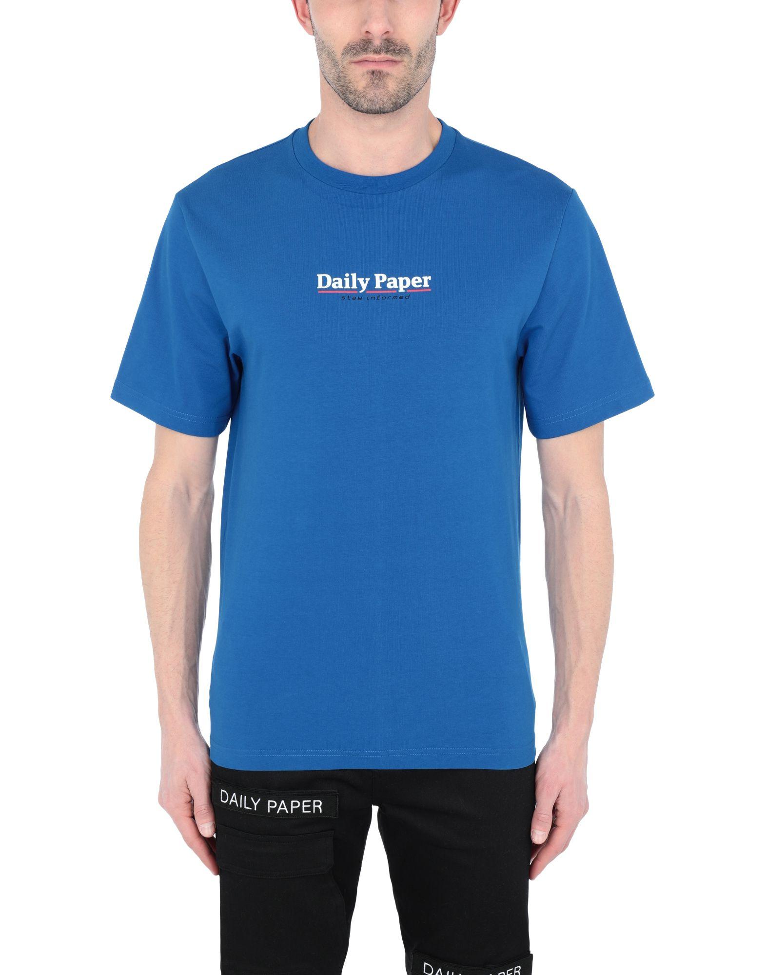 Daily Paper Cotton T-shirt in Bright Blue (Blue) for Men - Lyst