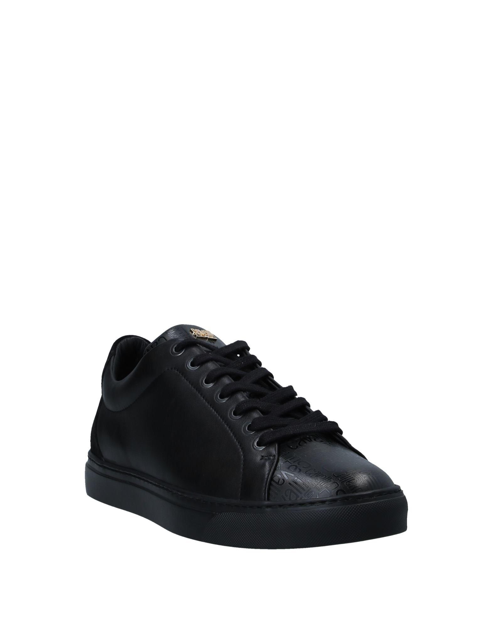 Class Roberto Cavalli Leather Low-tops & Sneakers in Black for Men - Lyst