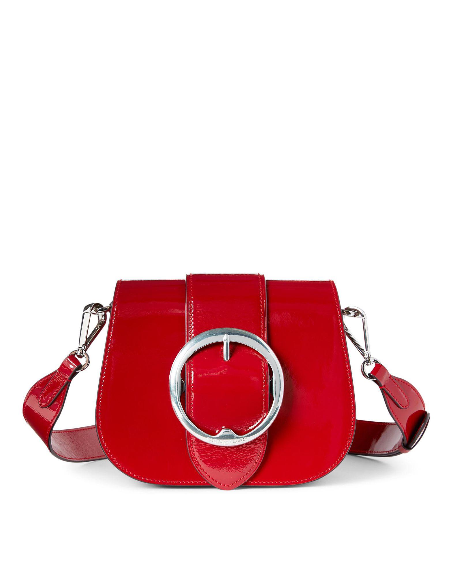 Polo Ralph Lauren Leather Lennox Crossbody Bag in Red Lyst