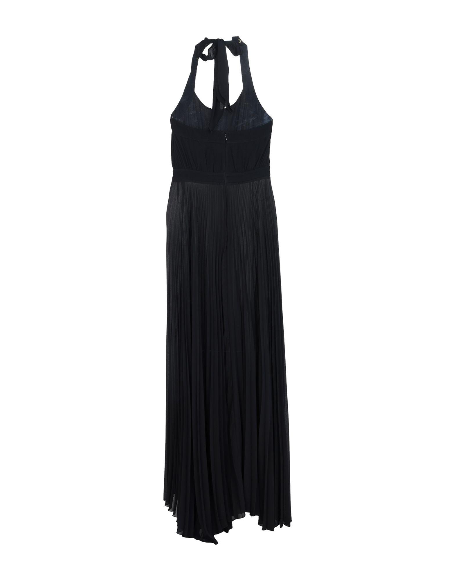 Elisabetta Franchi Synthetic Long Dress in Black - Lyst