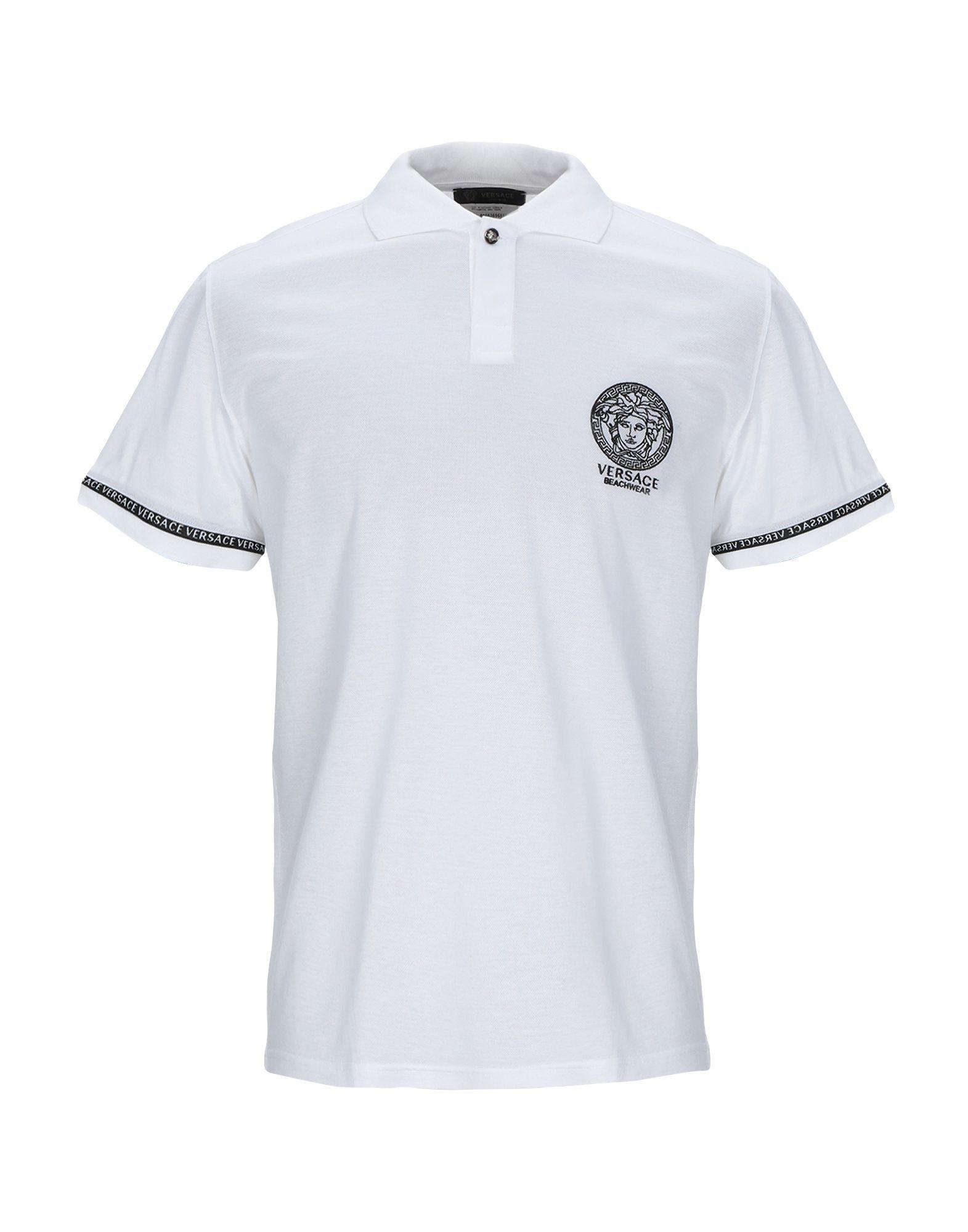 versace white polo
