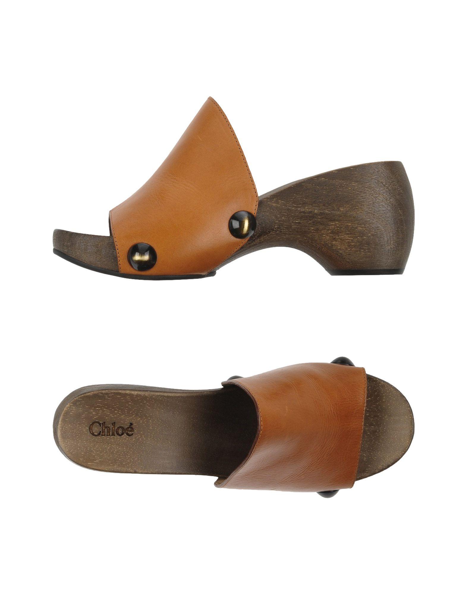 chloe flat mule sandals