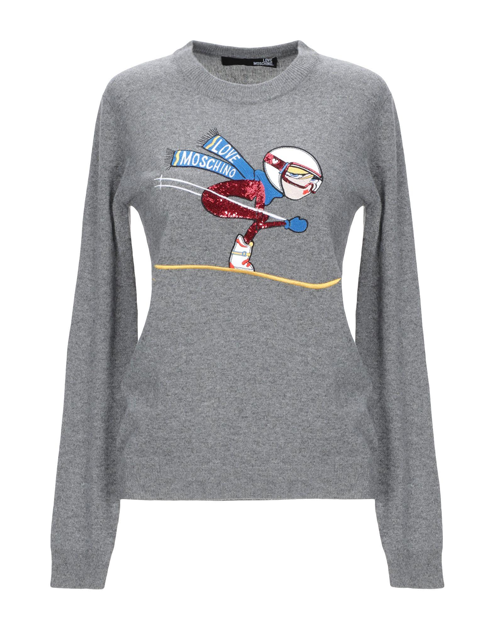 Love Moschino Synthetic Jumper in Grey (Gray) Lyst