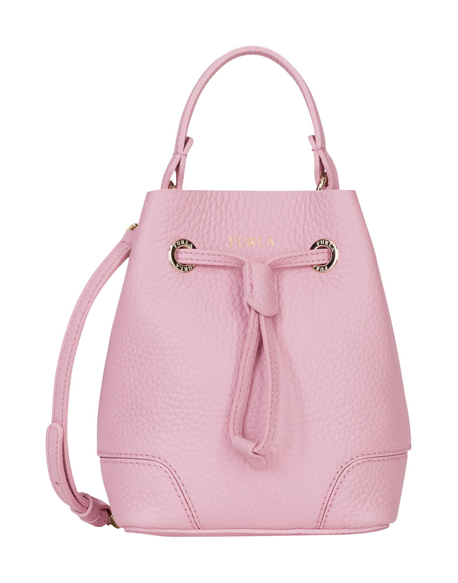 Furla Leather Handbag in Pink - Lyst