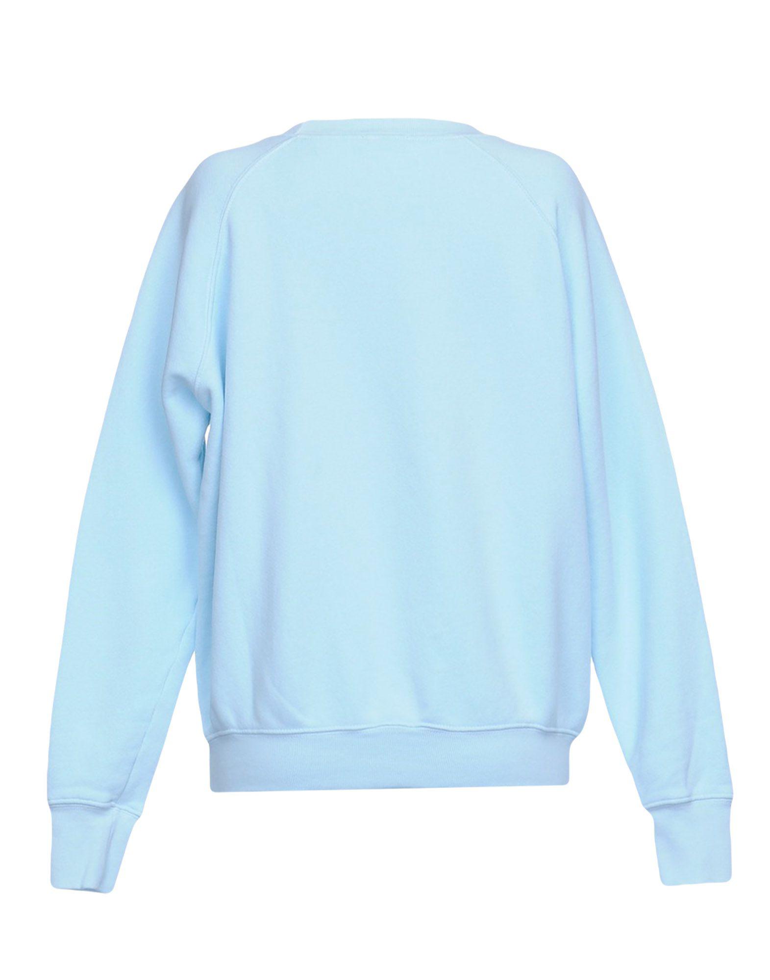 FRAME Cotton Sweatshirt in Sky Blue (Blue) - Lyst