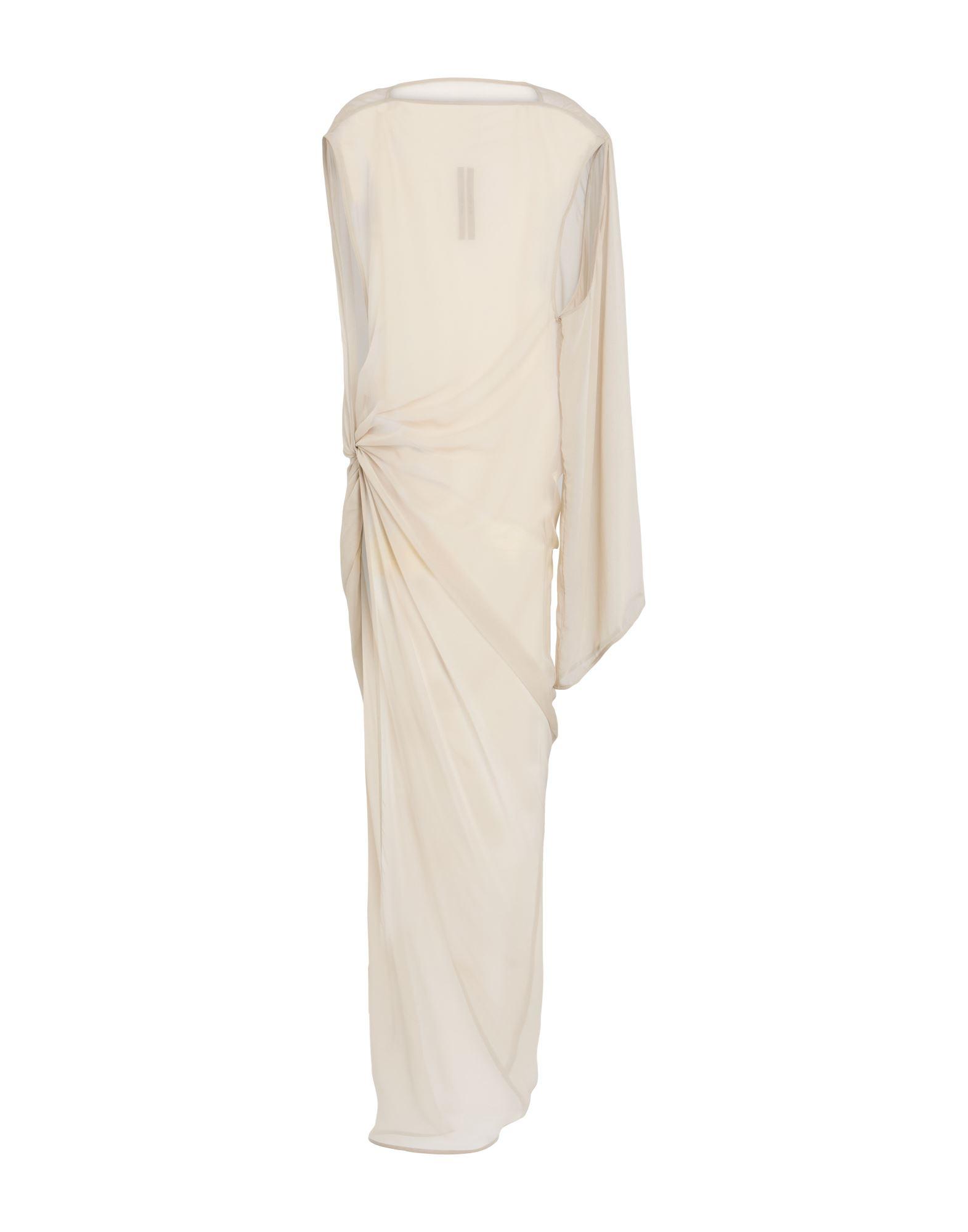 オールインワン・サロペット Rick Owens Satin-Finish White Dress Rick Owens 'WHITE SATIN ARMY OF LOVE' Runway Spring/Summer