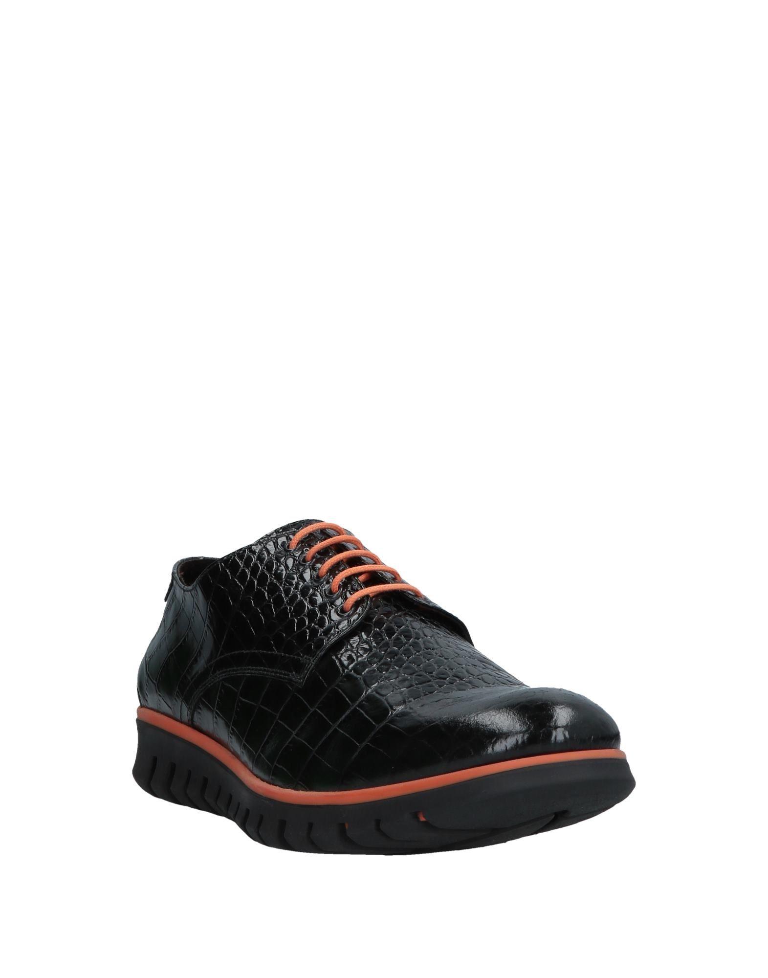 Gold Brothers Leather Laceup Shoe in Dark Green (Green