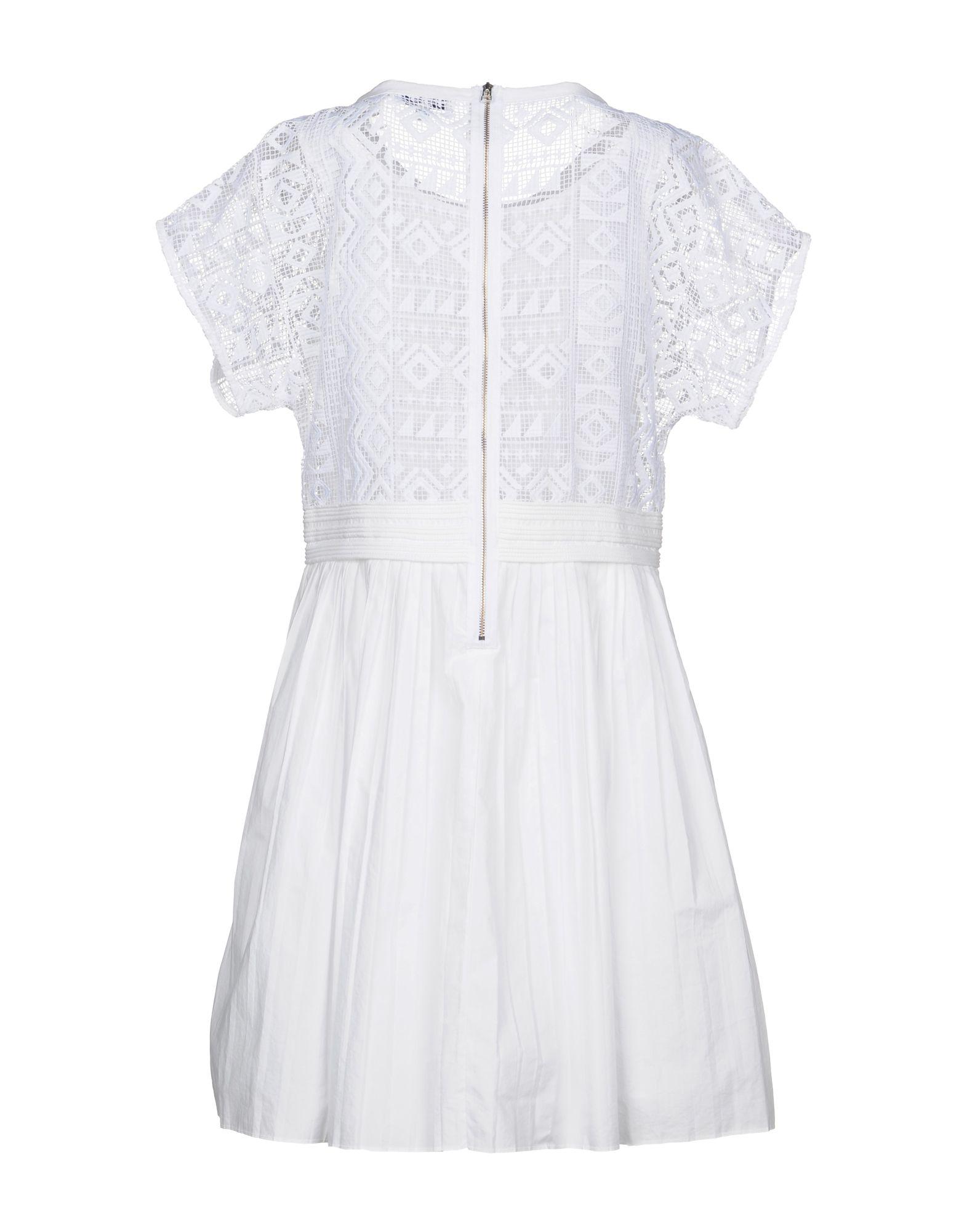 Madewell Lace Short Dress in White - Lyst