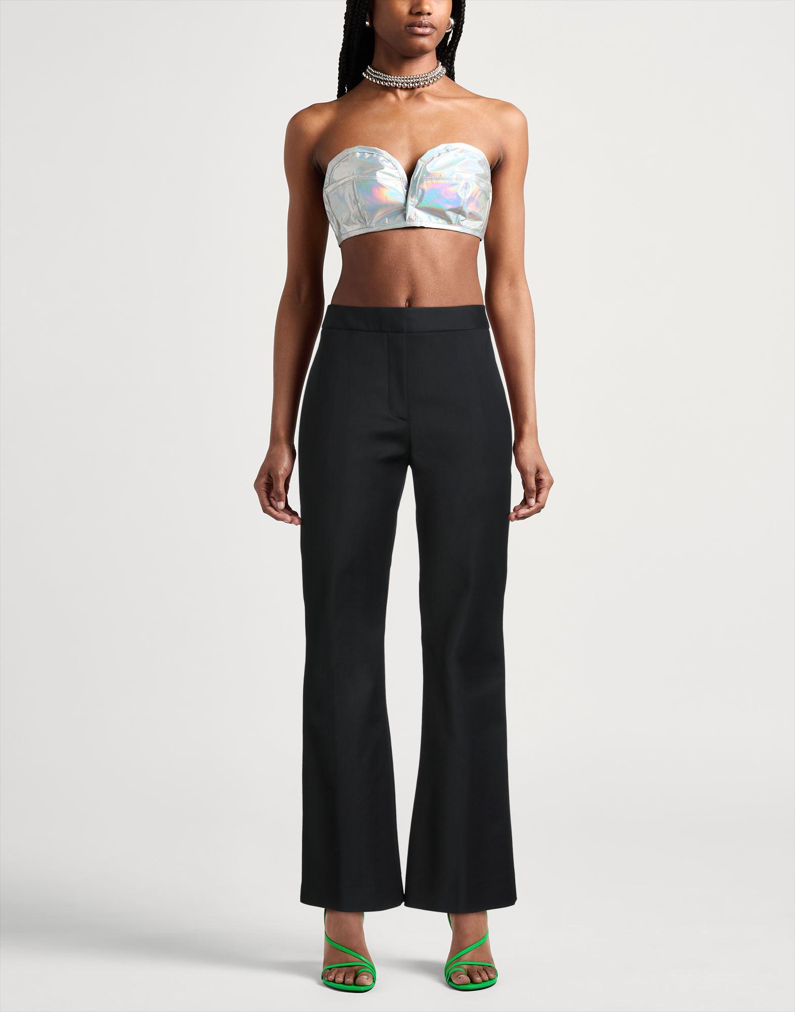 パンツ MOSCHINO Women Straight Pants 03343767 BLACK Moschino Straight-leg pants for Women | Online Sale up to 88