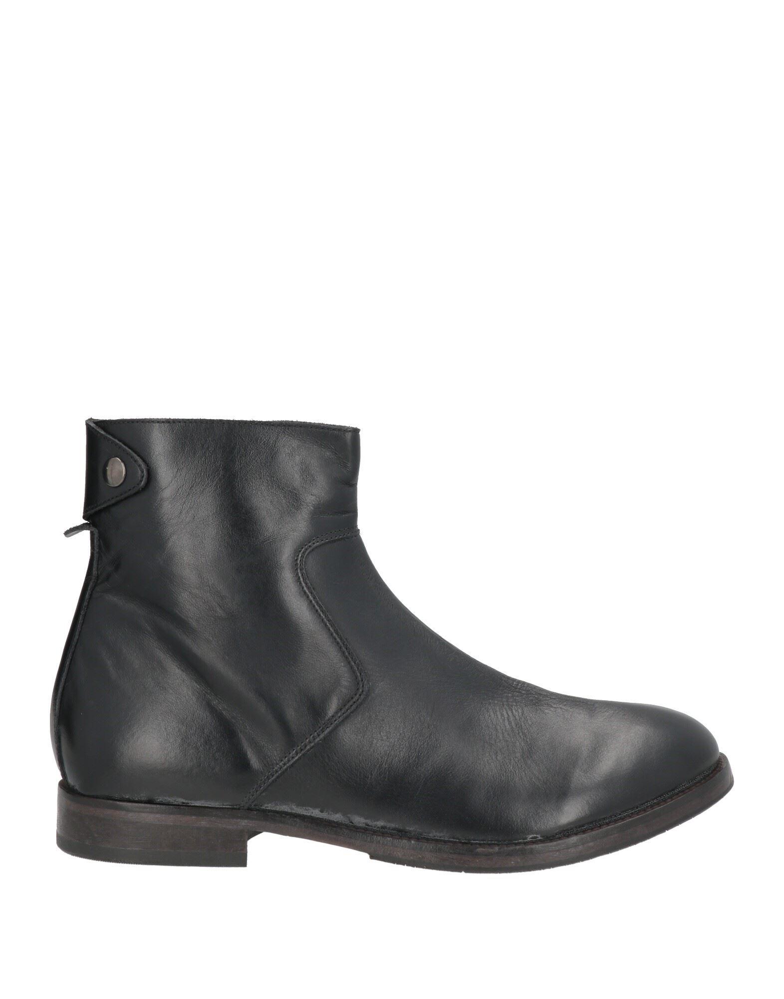 MoMa Mens Black Leather Ankle Boots Zip Chelsea Size US 7.5 Made In Italy 38 Moma - 78405C Chelsea Boot in Nero Cusna – gravitypope main image 3