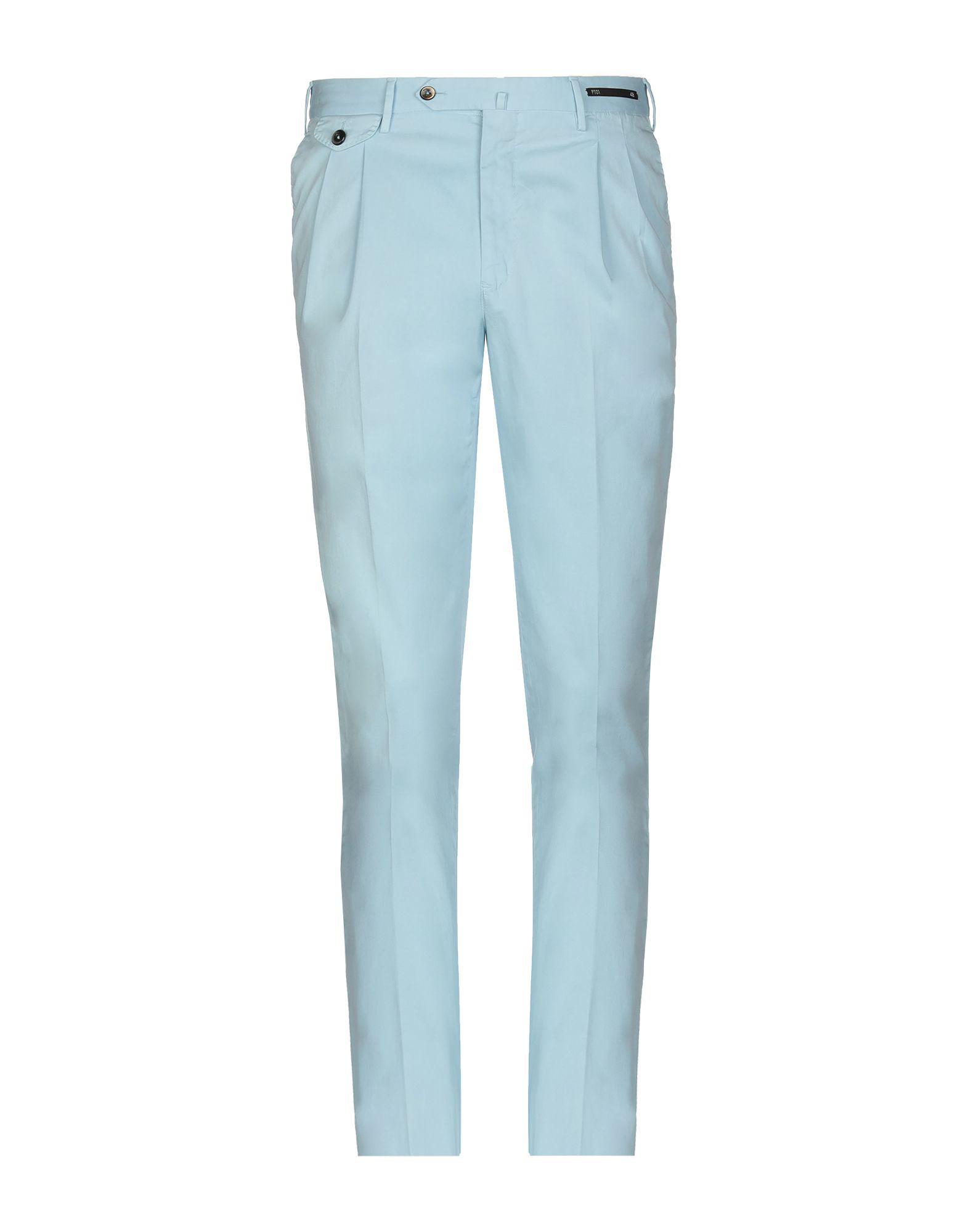 PT01 Cotton Casual Pants in Sky Blue (Blue) for Men - Lyst