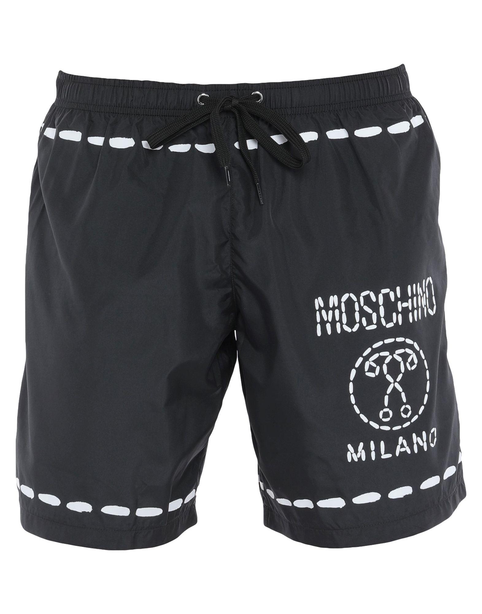 Moschino Synthetic Swim Trunks in Black for Men - Lyst