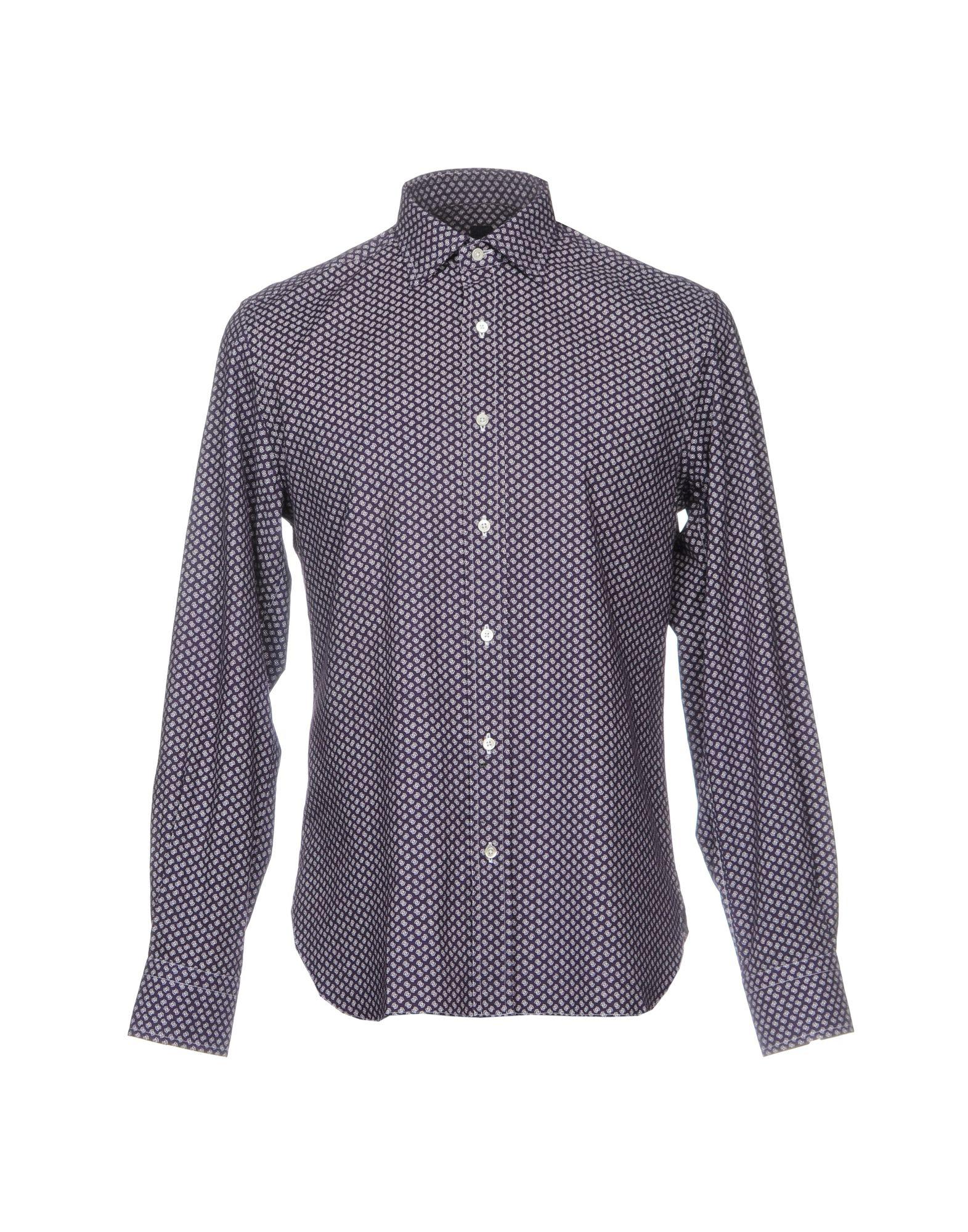 Mp Massimo Piombo Cotton Shirt in Dark Purple (Purple) for Men - Lyst