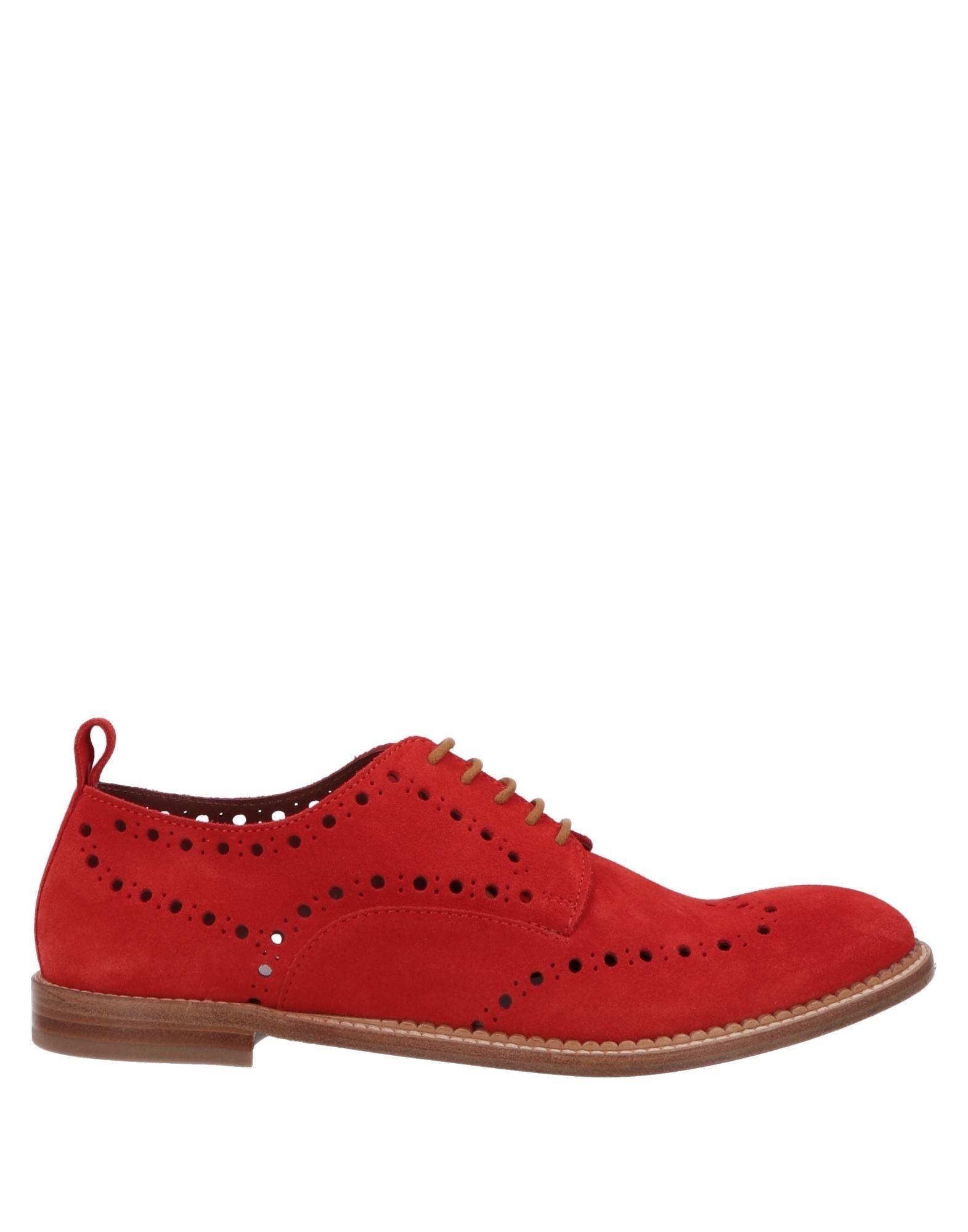 Triver Flight Suede Lace-up Shoe in Red - Lyst
